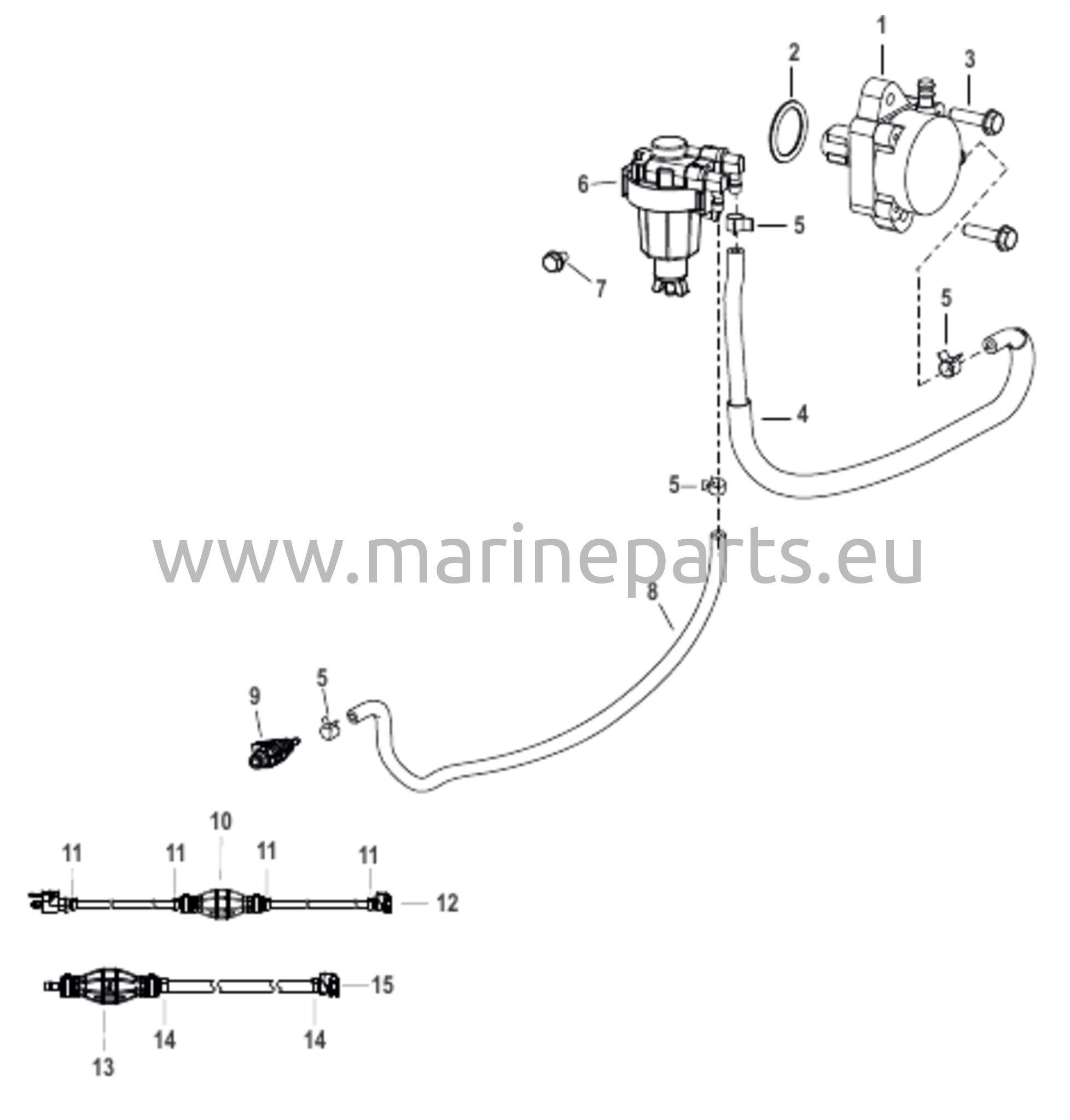 Polttoainepumppu ja -linjat, mekaaninen