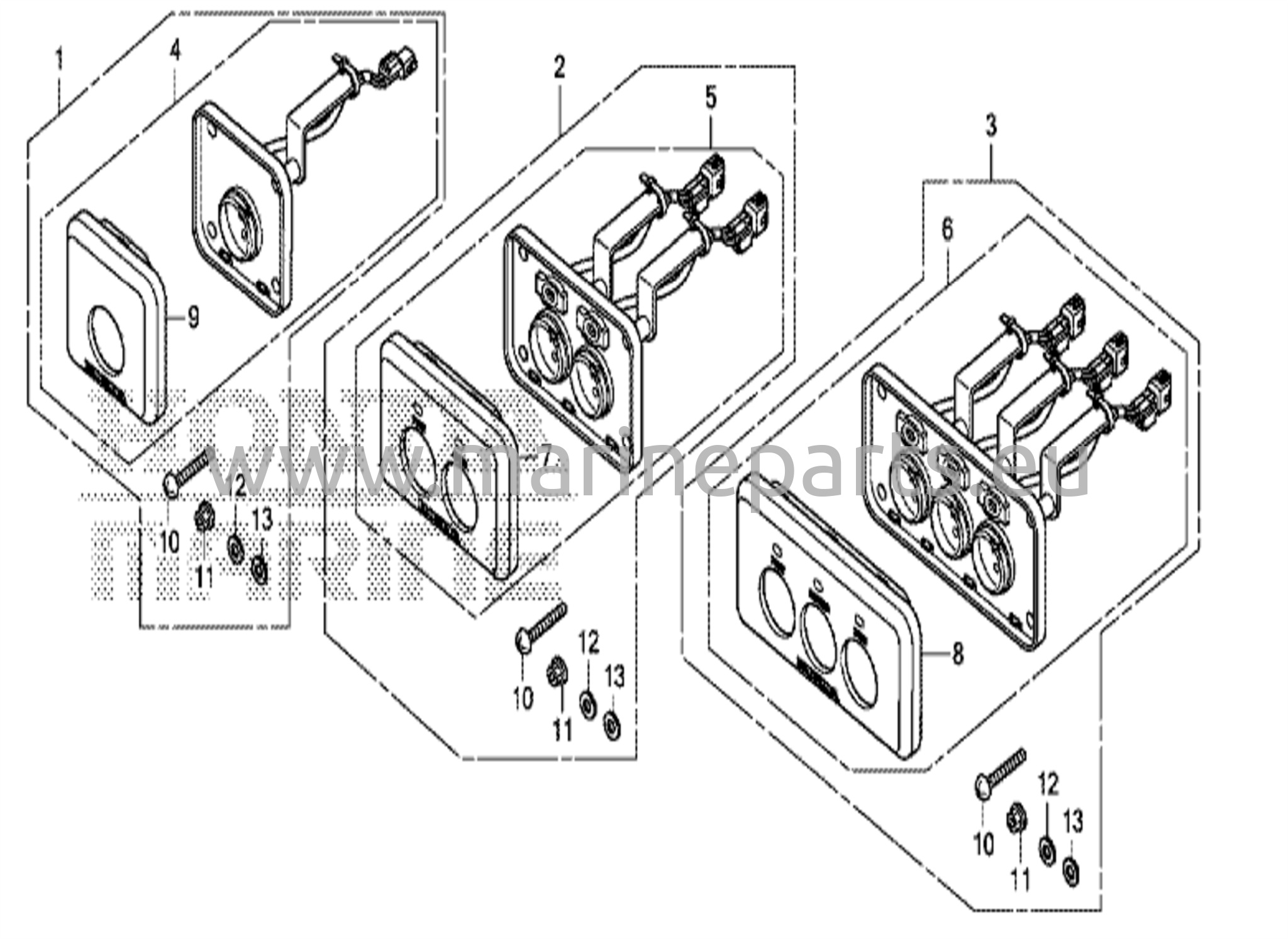Kytkinpaneelisarja (käynnistys-pysäytys)