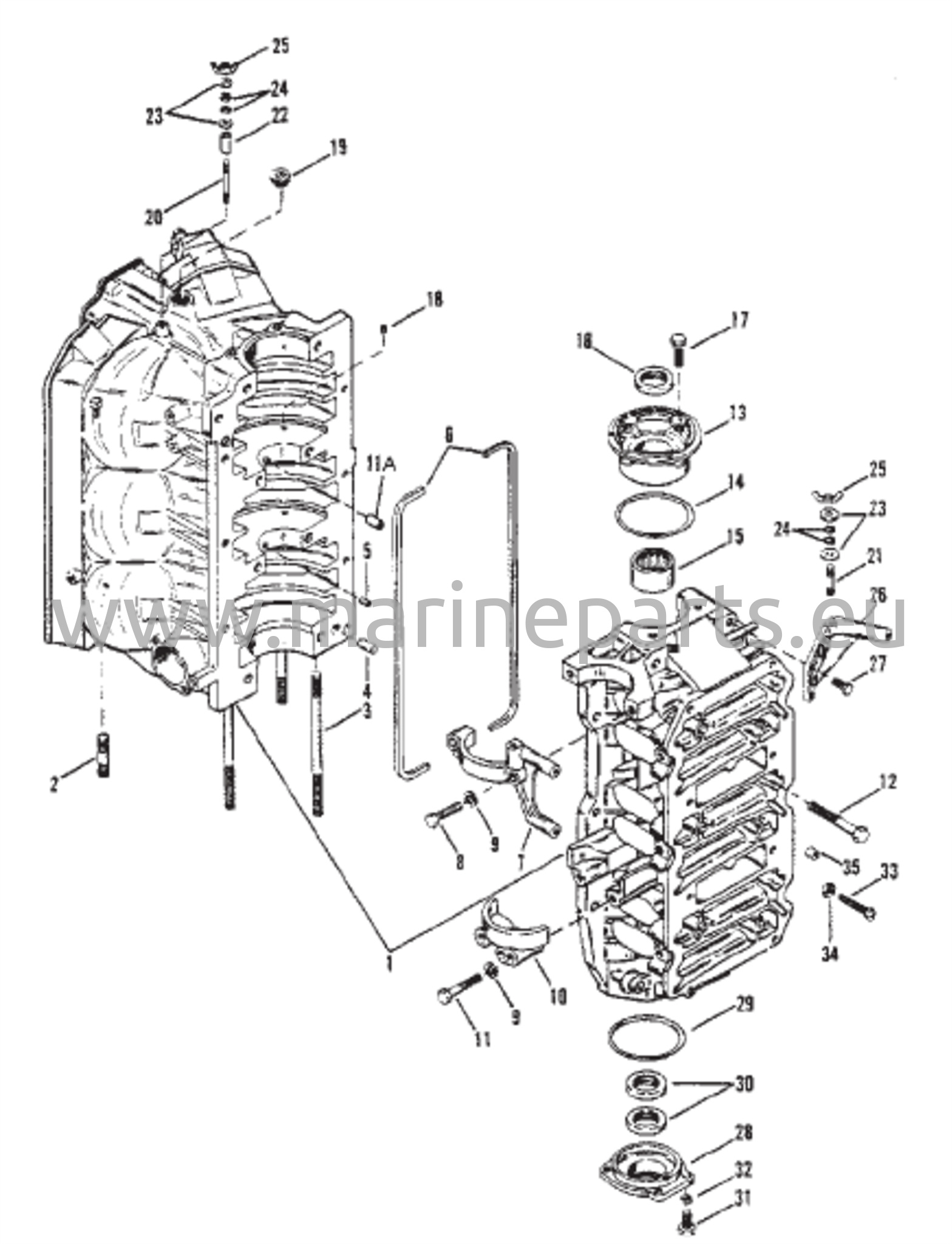 Cylinder Block and End Caps 