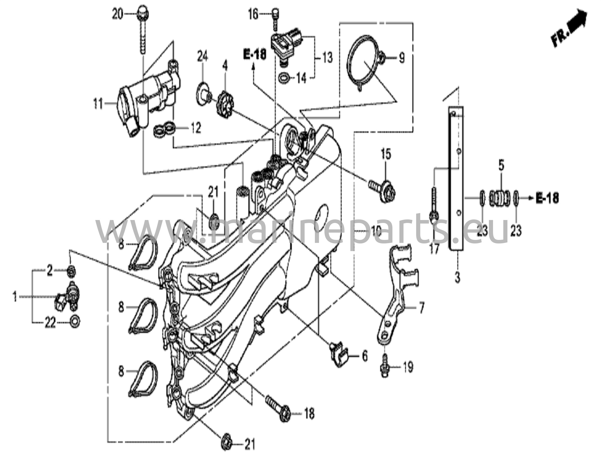 Imusarja/polttoaineen ruiskutin