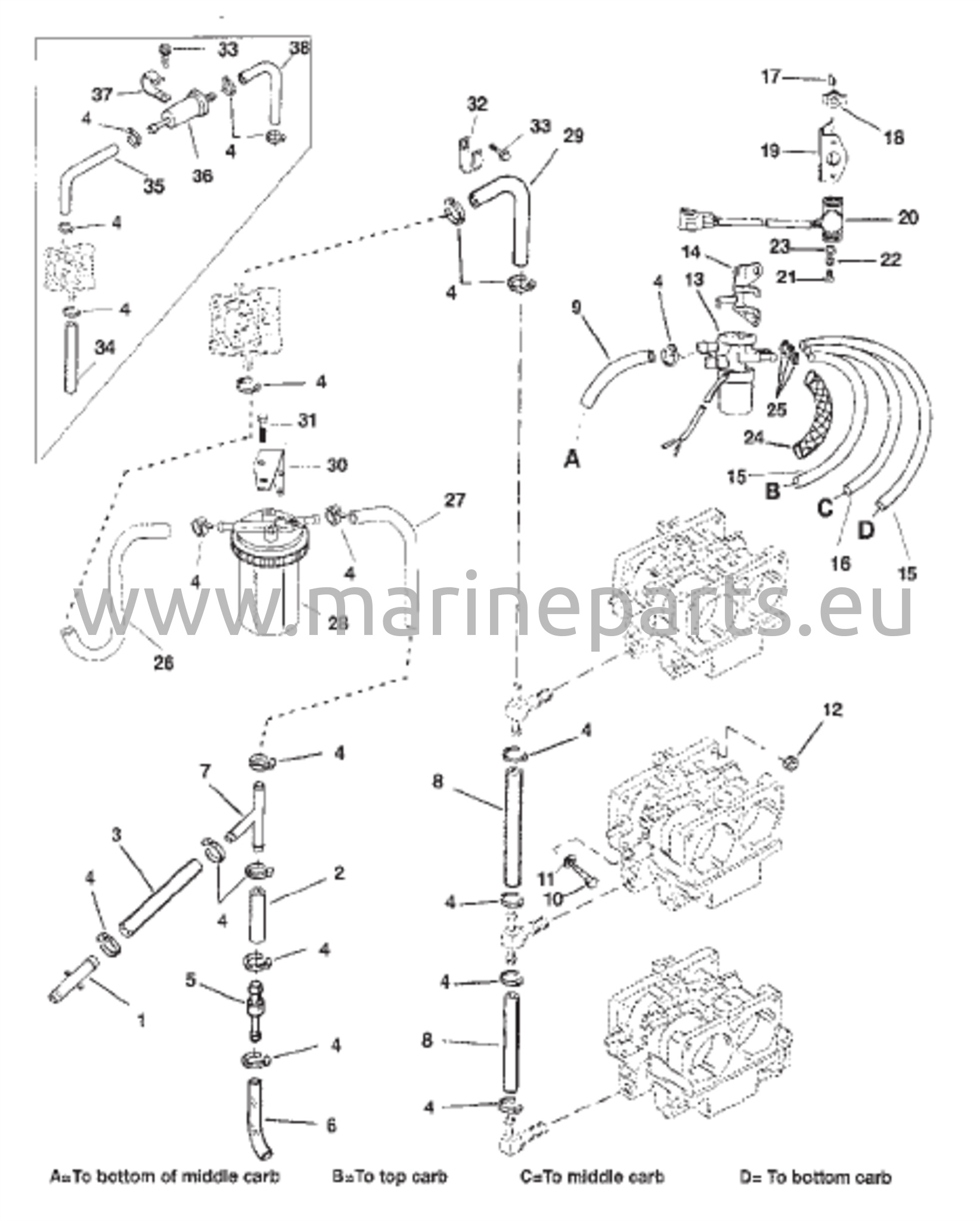Fuel Lines (Oil Injection) 