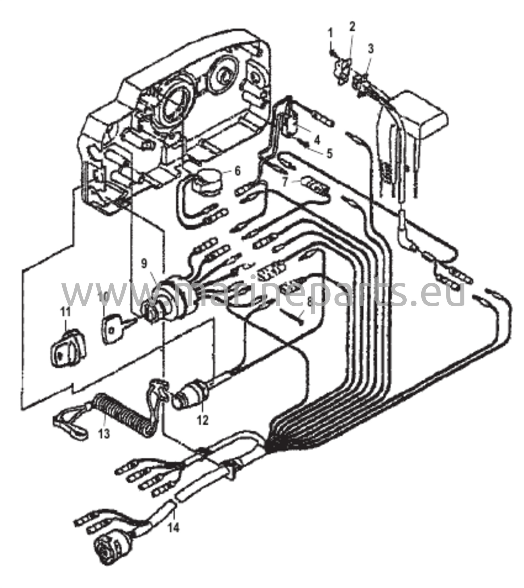Kaukosäätimen osat