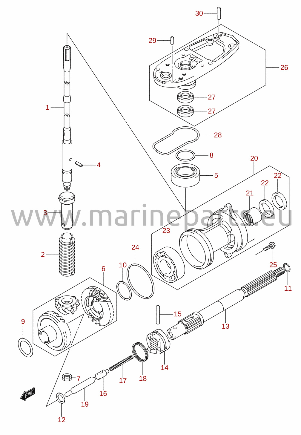 Transmission (DF40AQH, DF40ATH, DF50ATH)