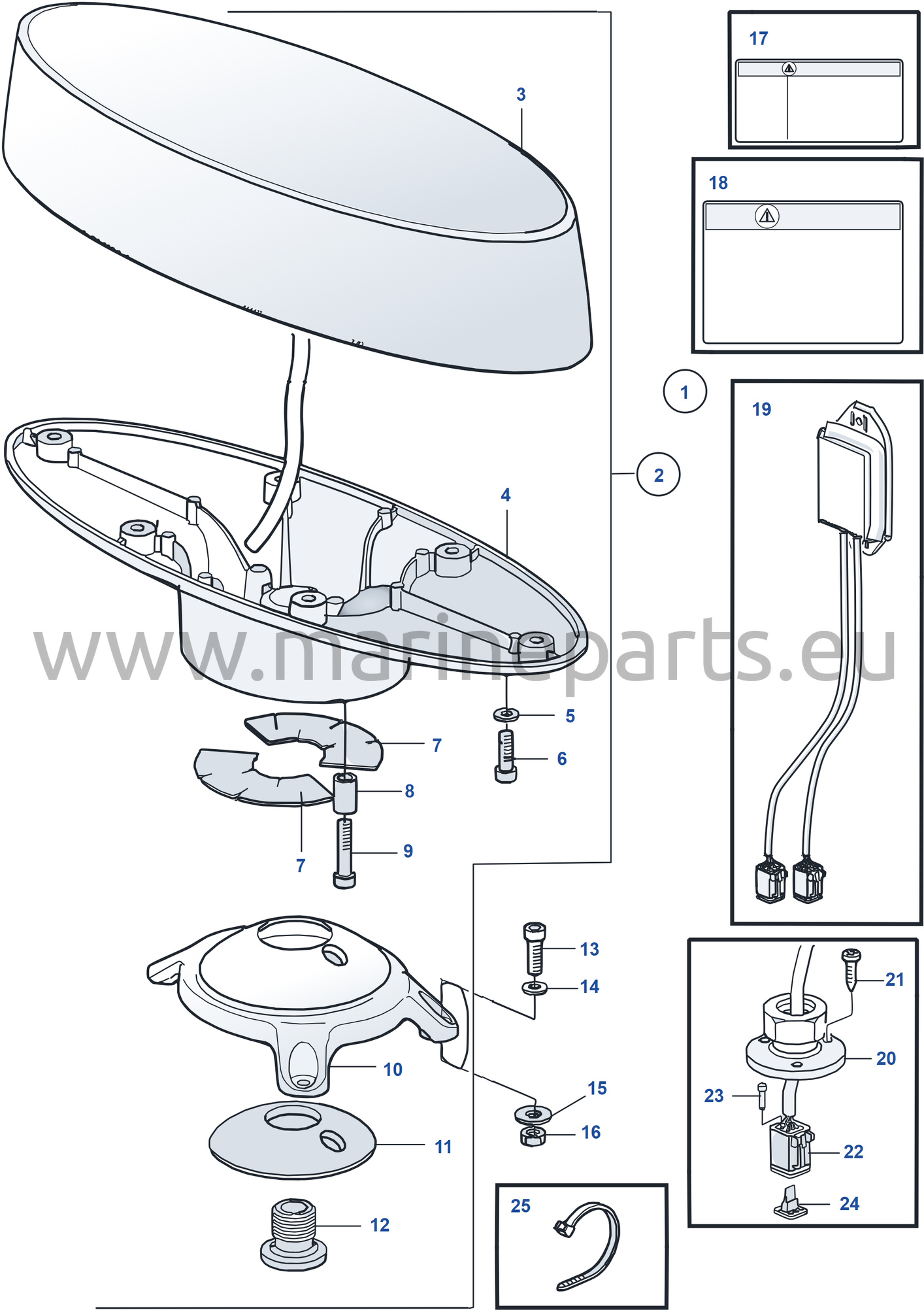 Antenn for dynamic positioning system
