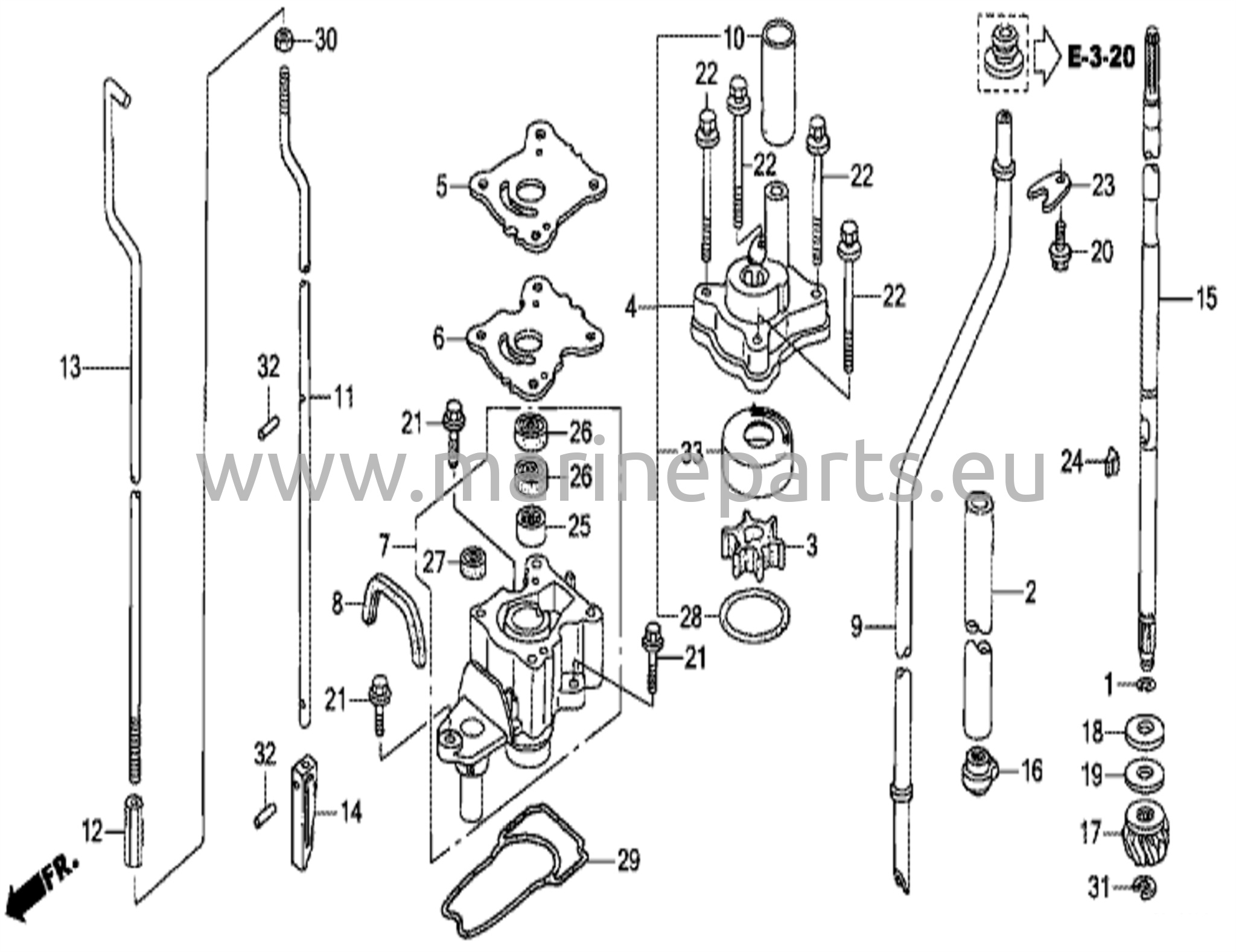 Vattenpump/vertikal axel (2)