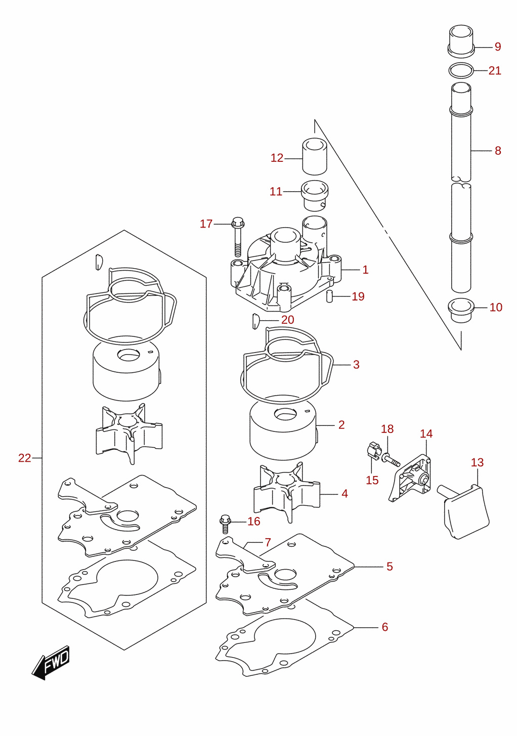 Vattenpump (DF250ST)