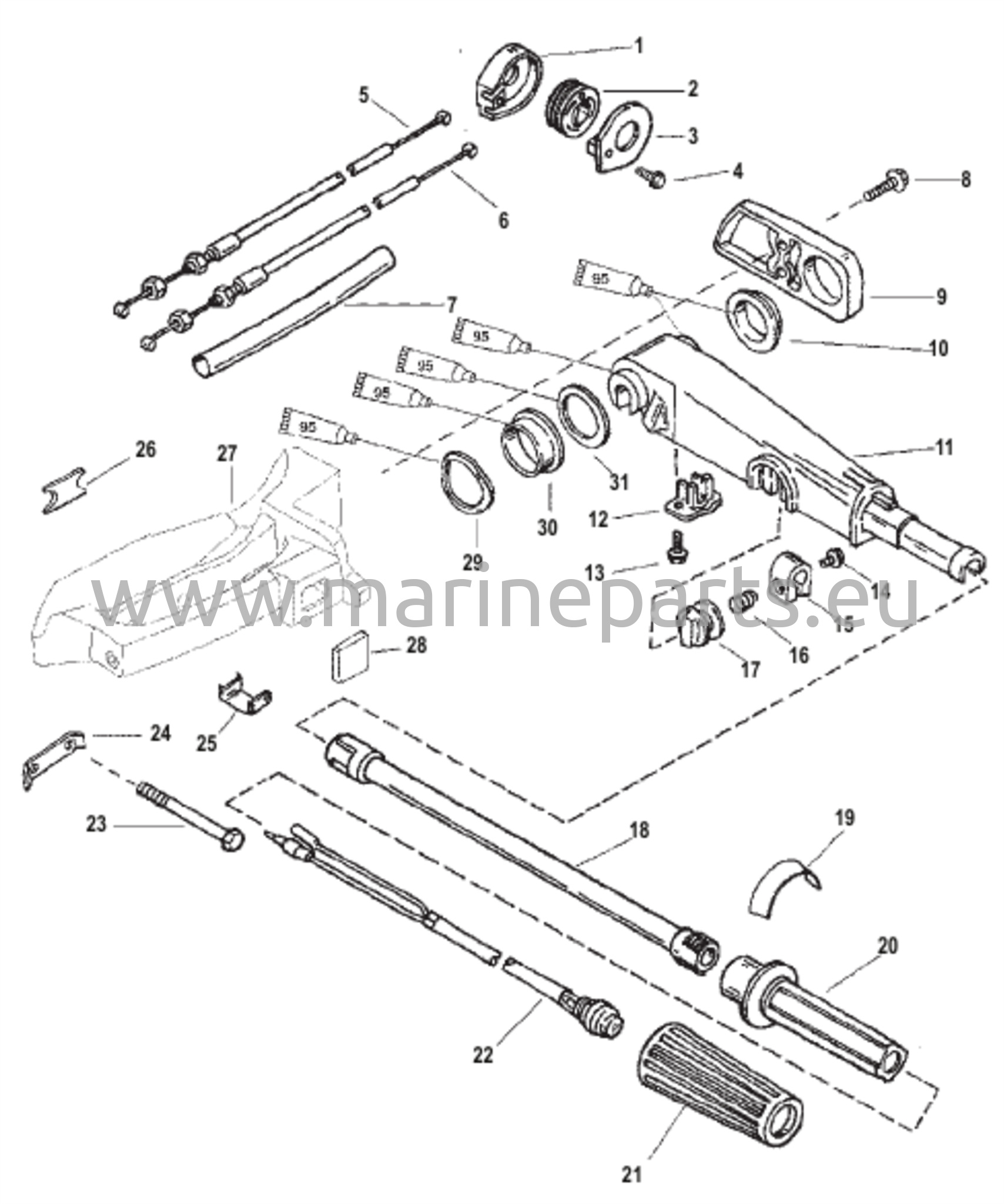 Tiller Handle 