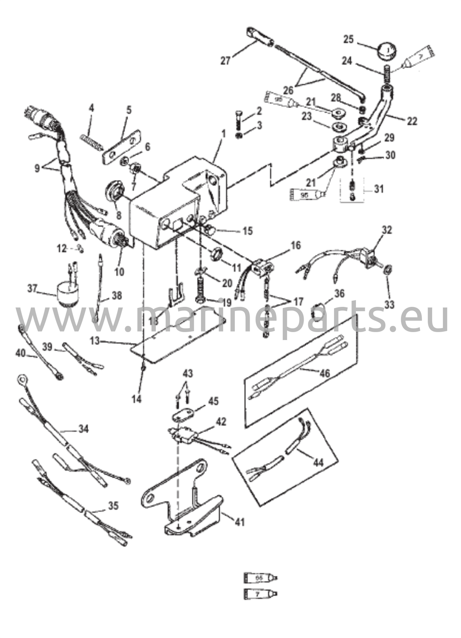 Kääntökiinnike ja ohjausvarsi
