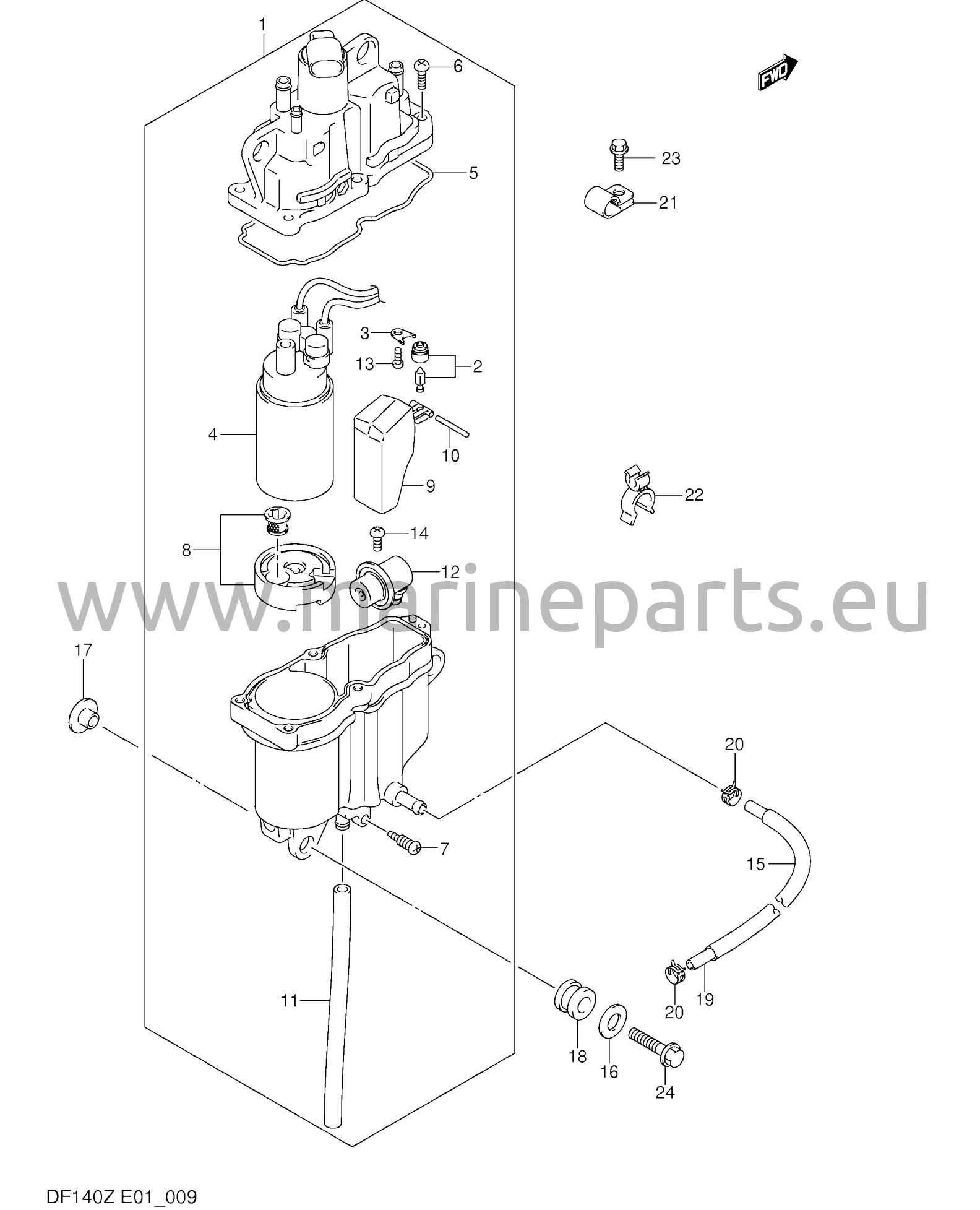 Fuel vapor separator