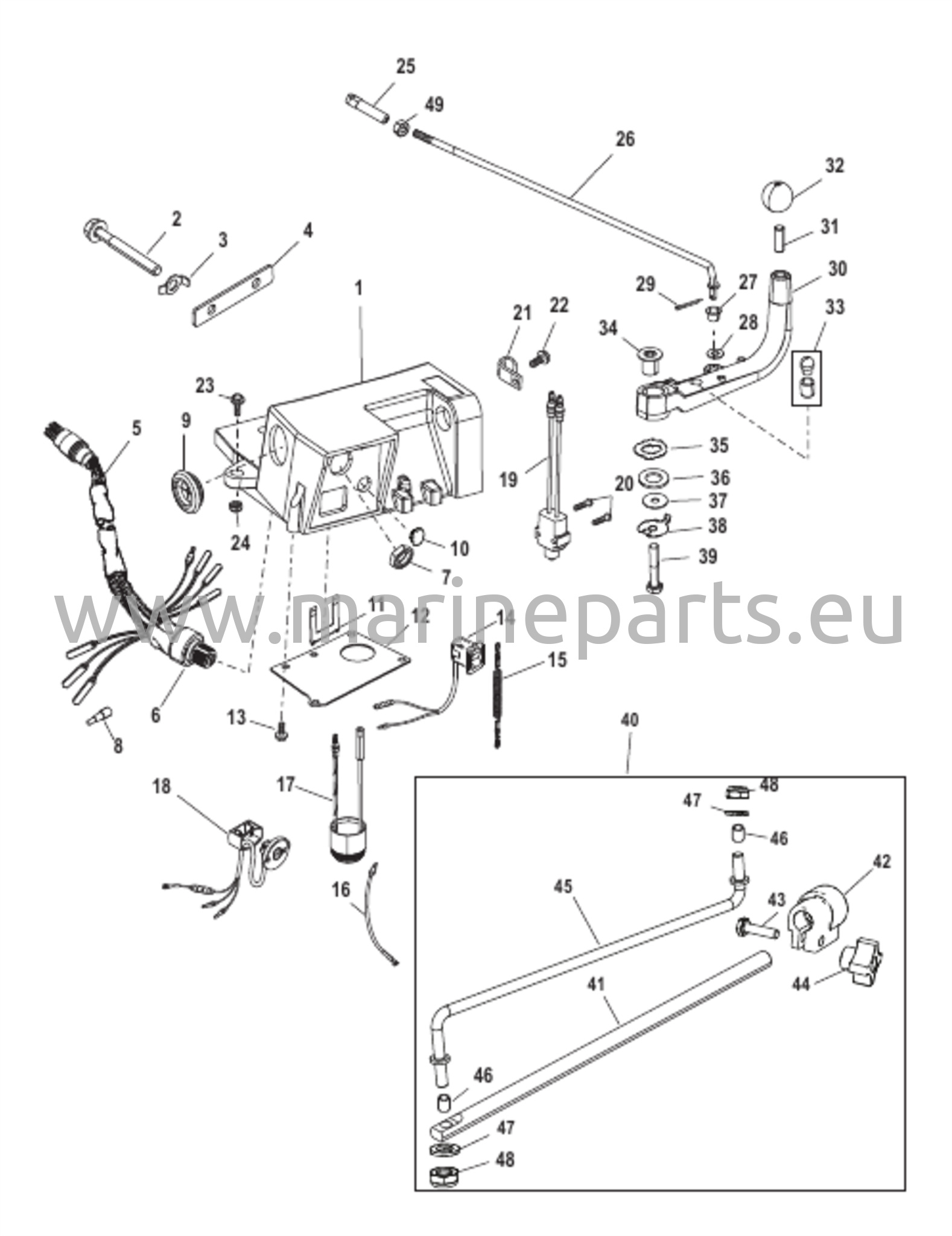 Ohjauskahvan sarjan osat 896648A09