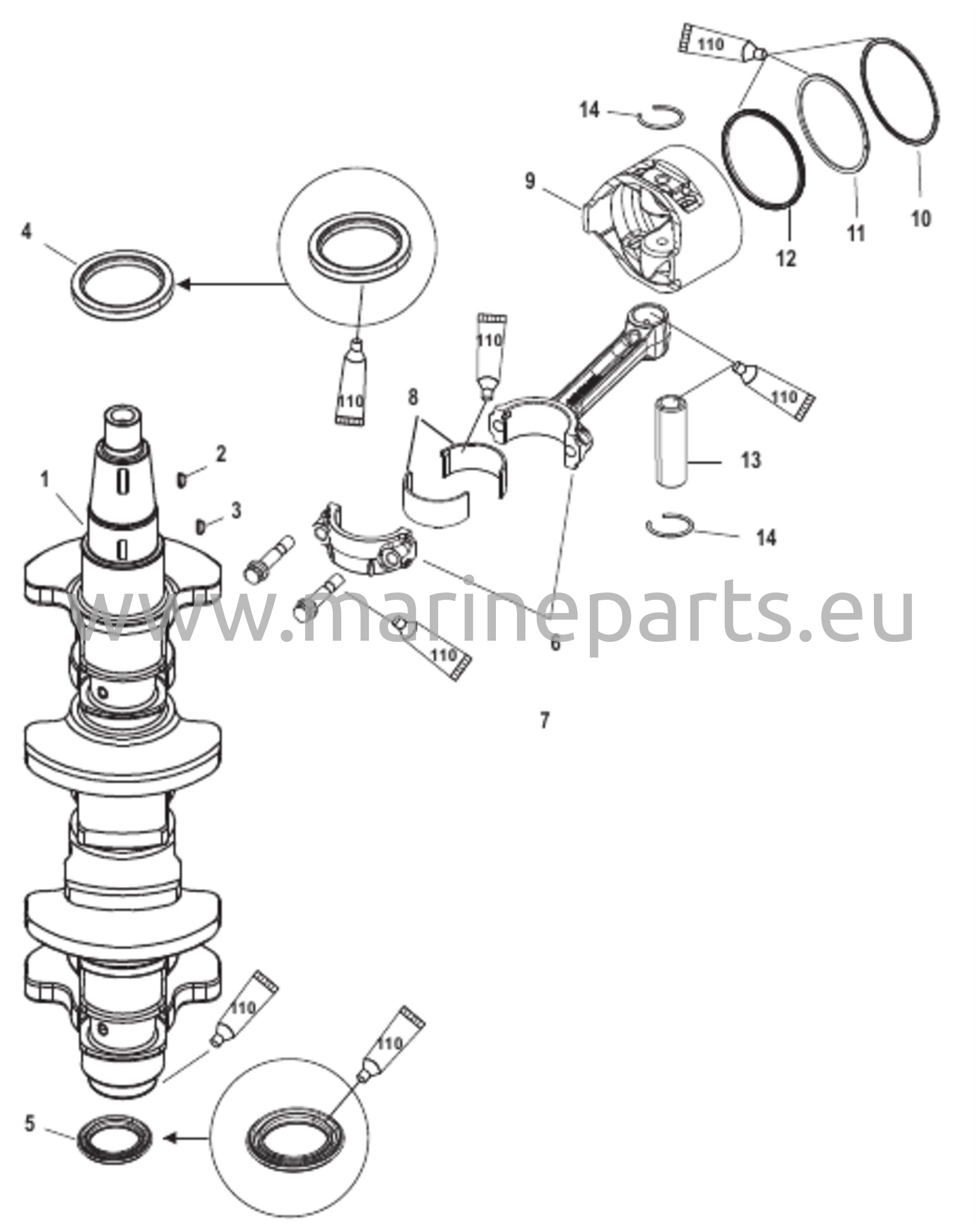 Kampiakseli, männät ja yhdysvarret