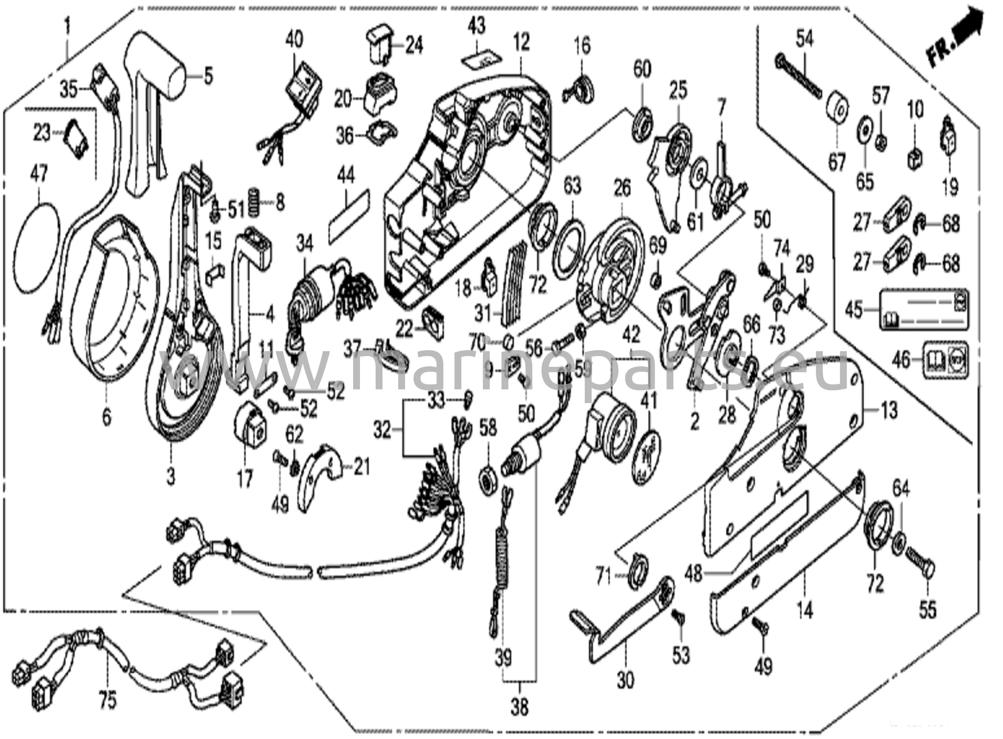Fjärrkontroll (nhk mec) (handtagskåpa = krom)