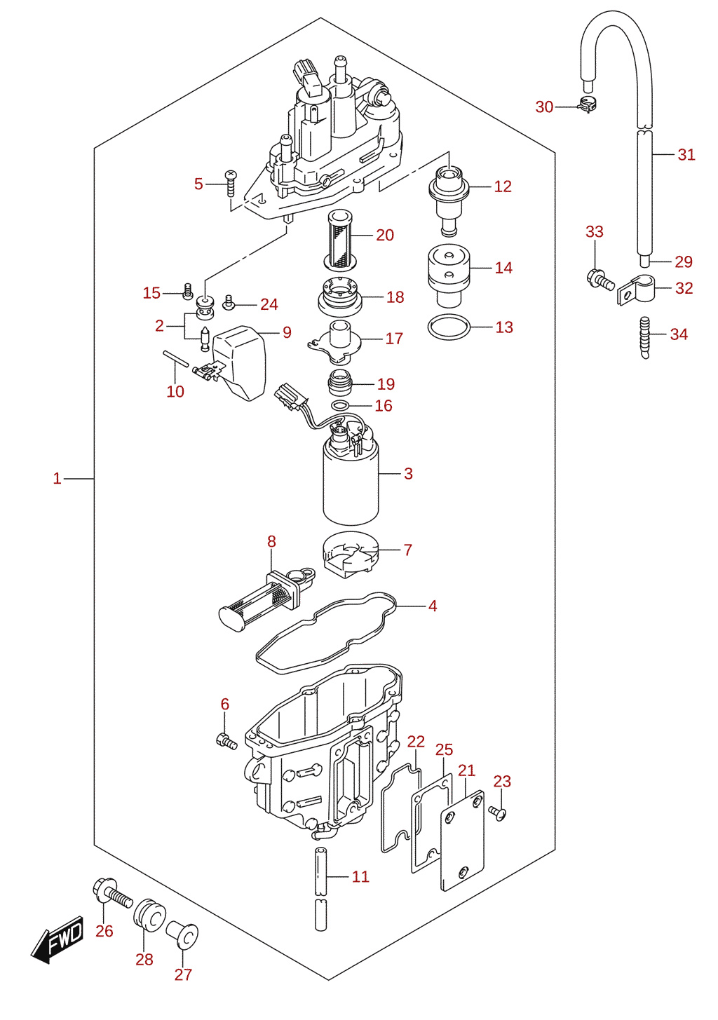 Bränsleångavskiljare