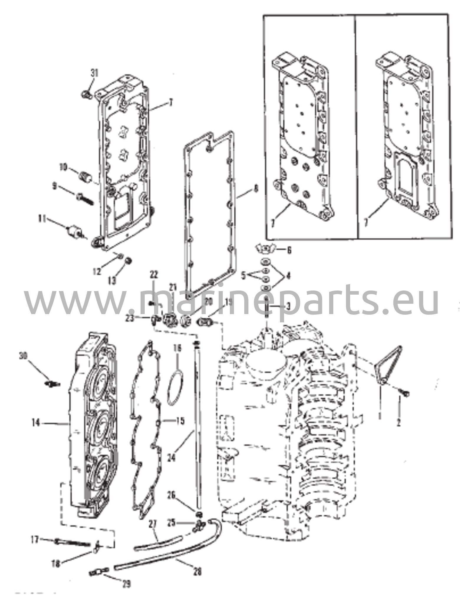 Exhaust Manifold and Cylinder Head 