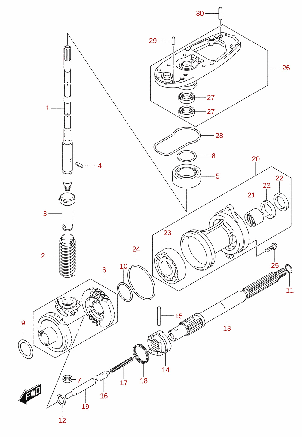 Transmission (DF40A, DF40AST, DF50A)