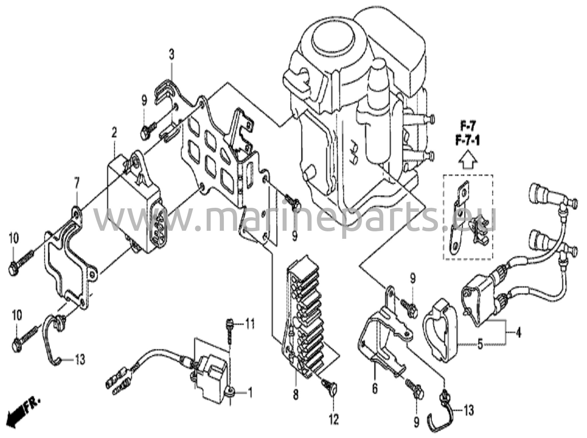 Ignition coil/CDI unit
