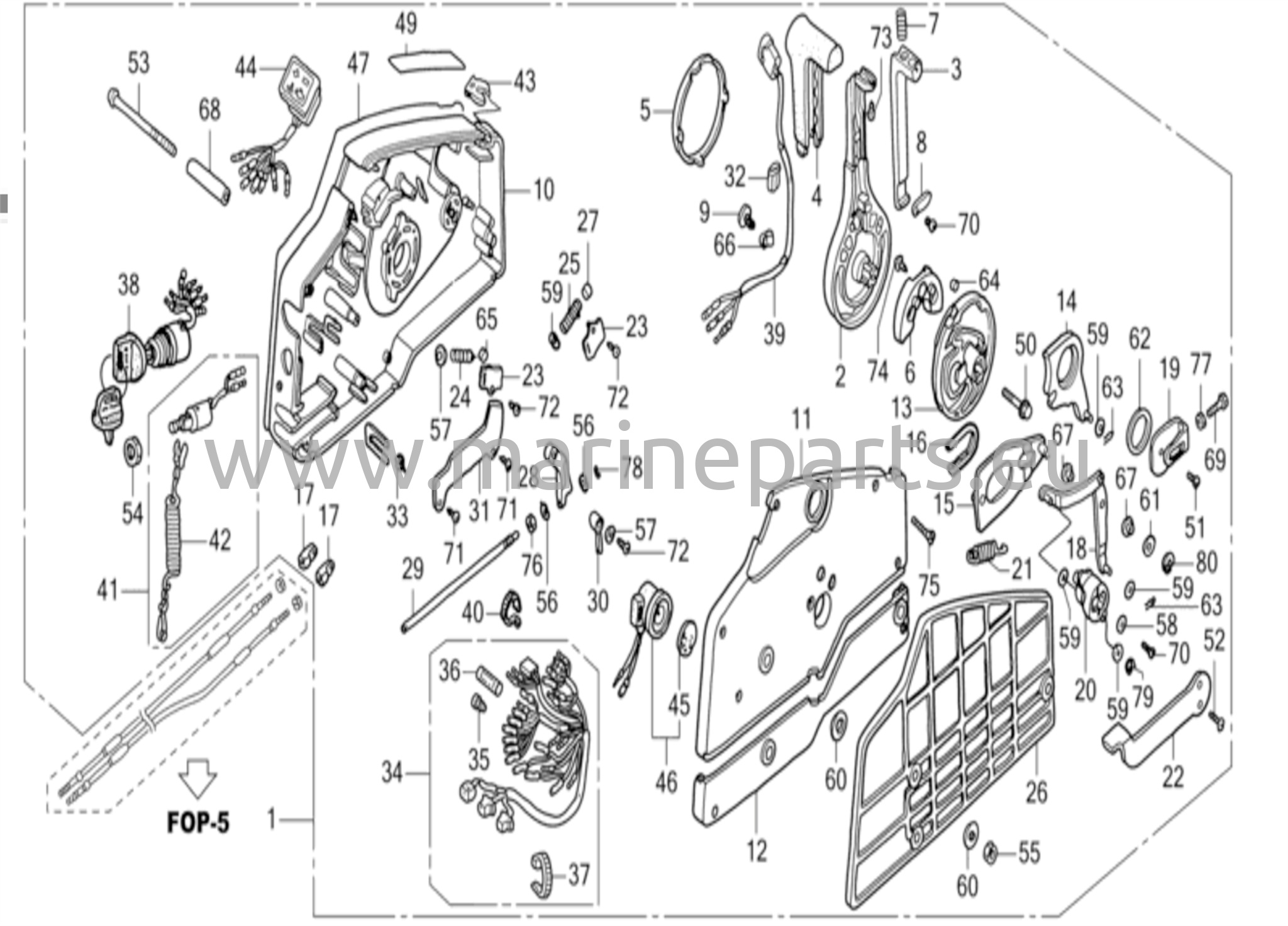Fjärrkontroll (Hi-Lex) (handtagskåpa = grå)