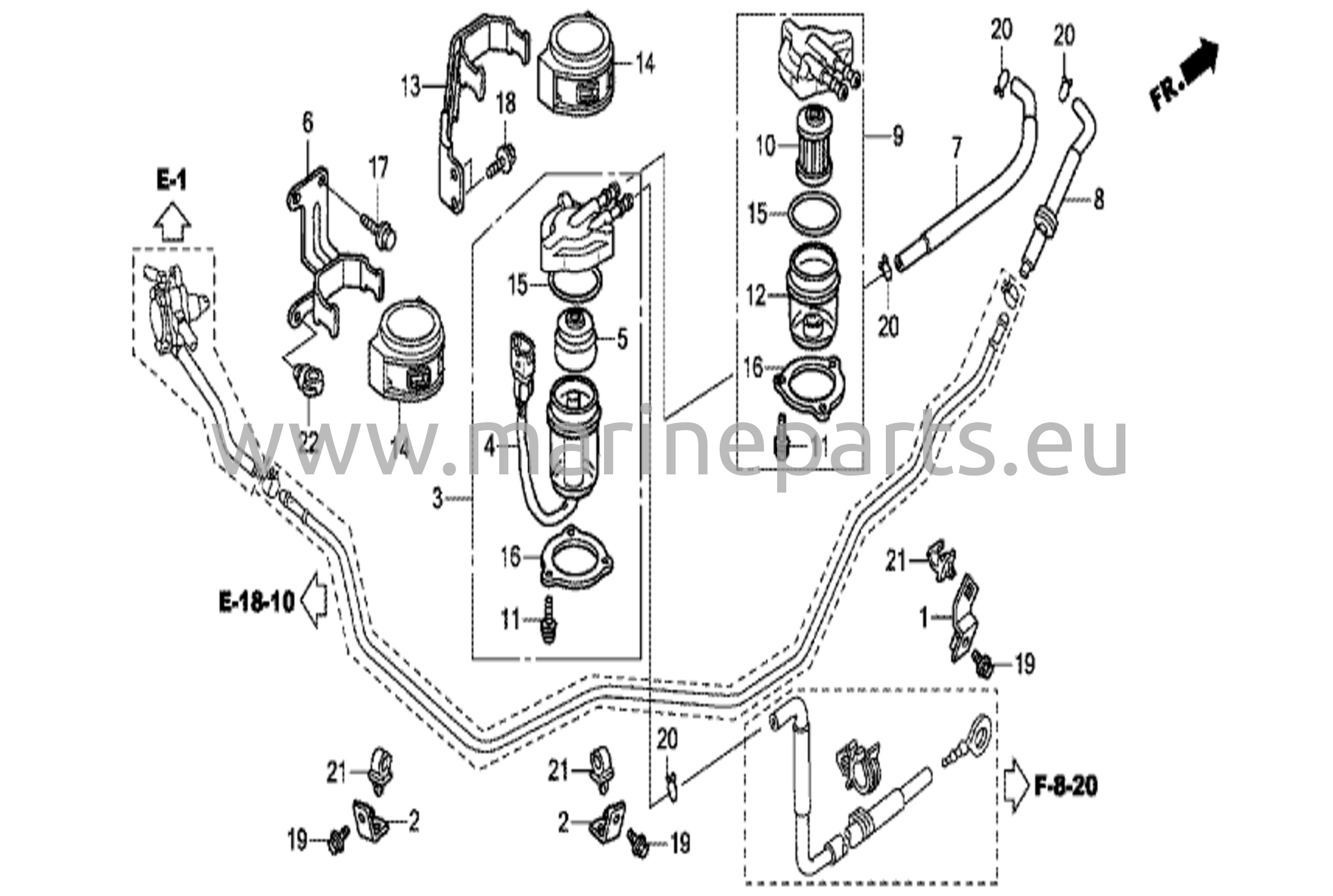 Vattenseparator/bränslefilter (1)