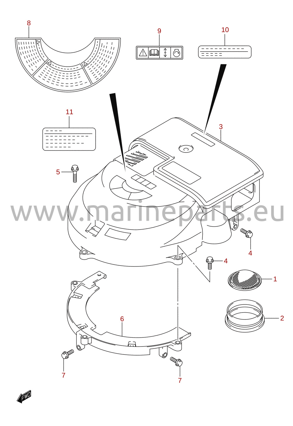 Silencer / ring gear cover