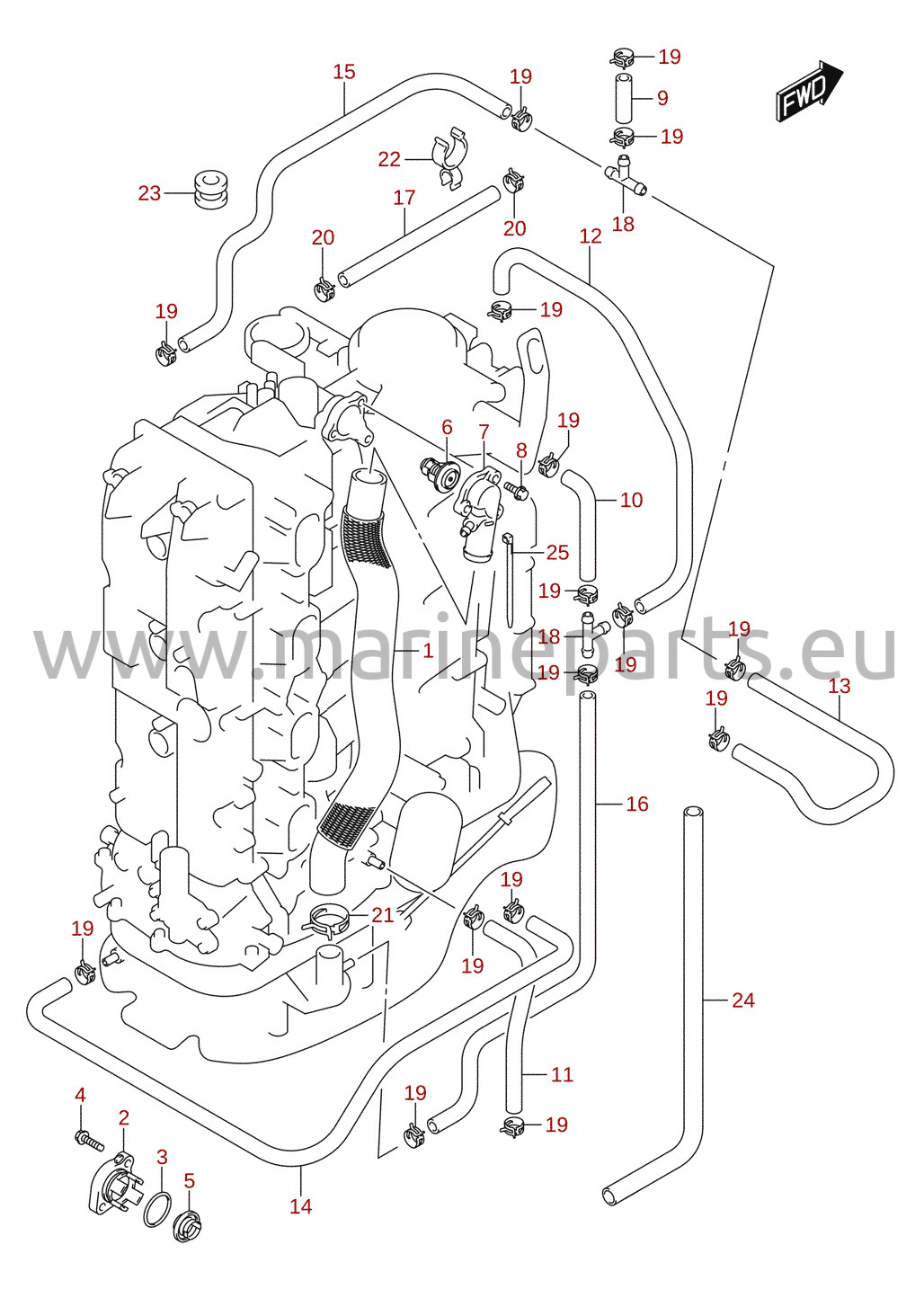 Thermostat (DF150TG, DF150ZG, DF175TG, DF175ZG)
