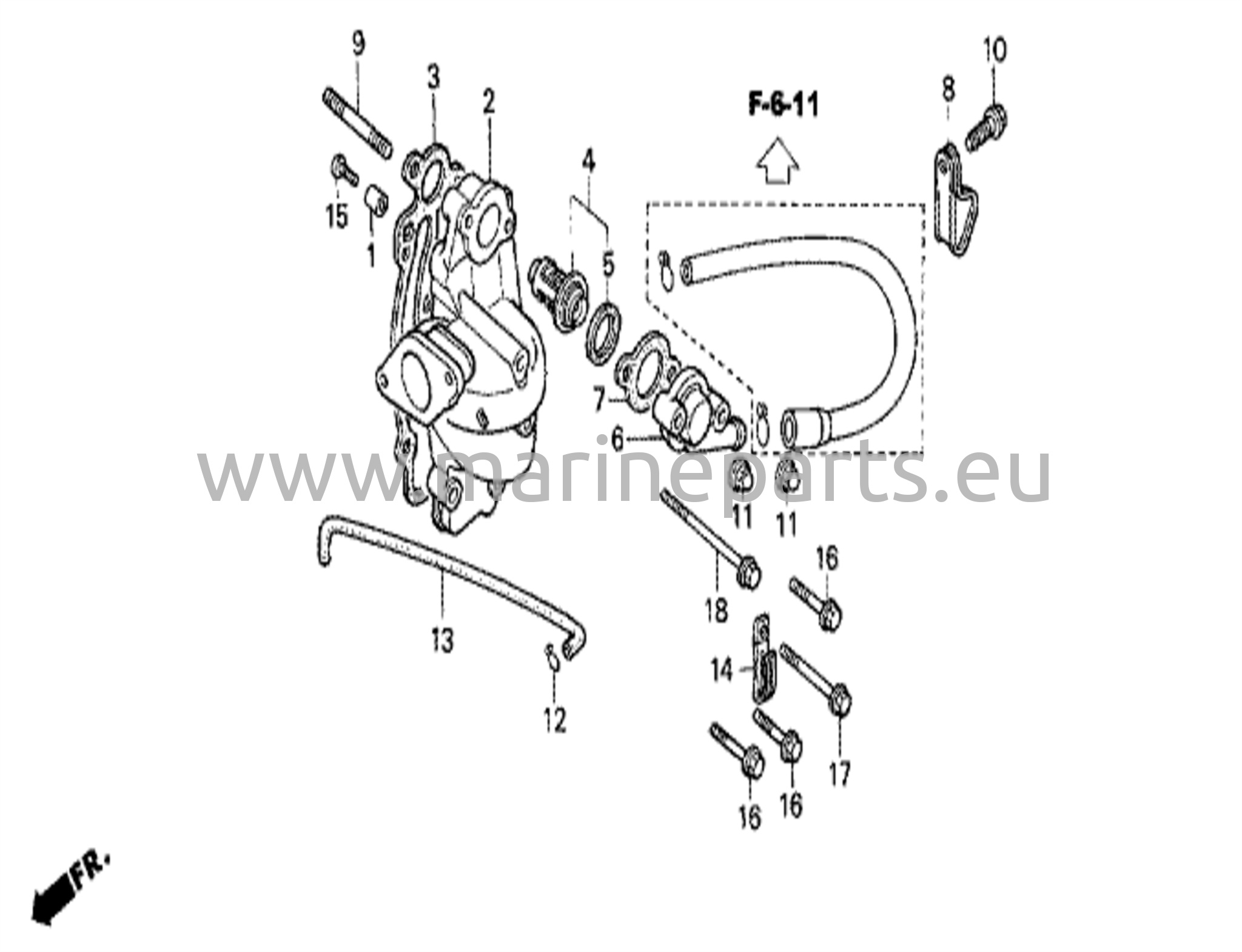 Insugningsgrenrör / termostat