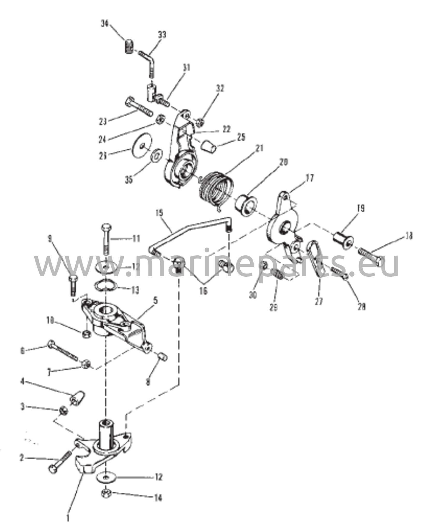 Kaasukahvan ja sytytyksen ennakoinnin vipuyhdistelmä