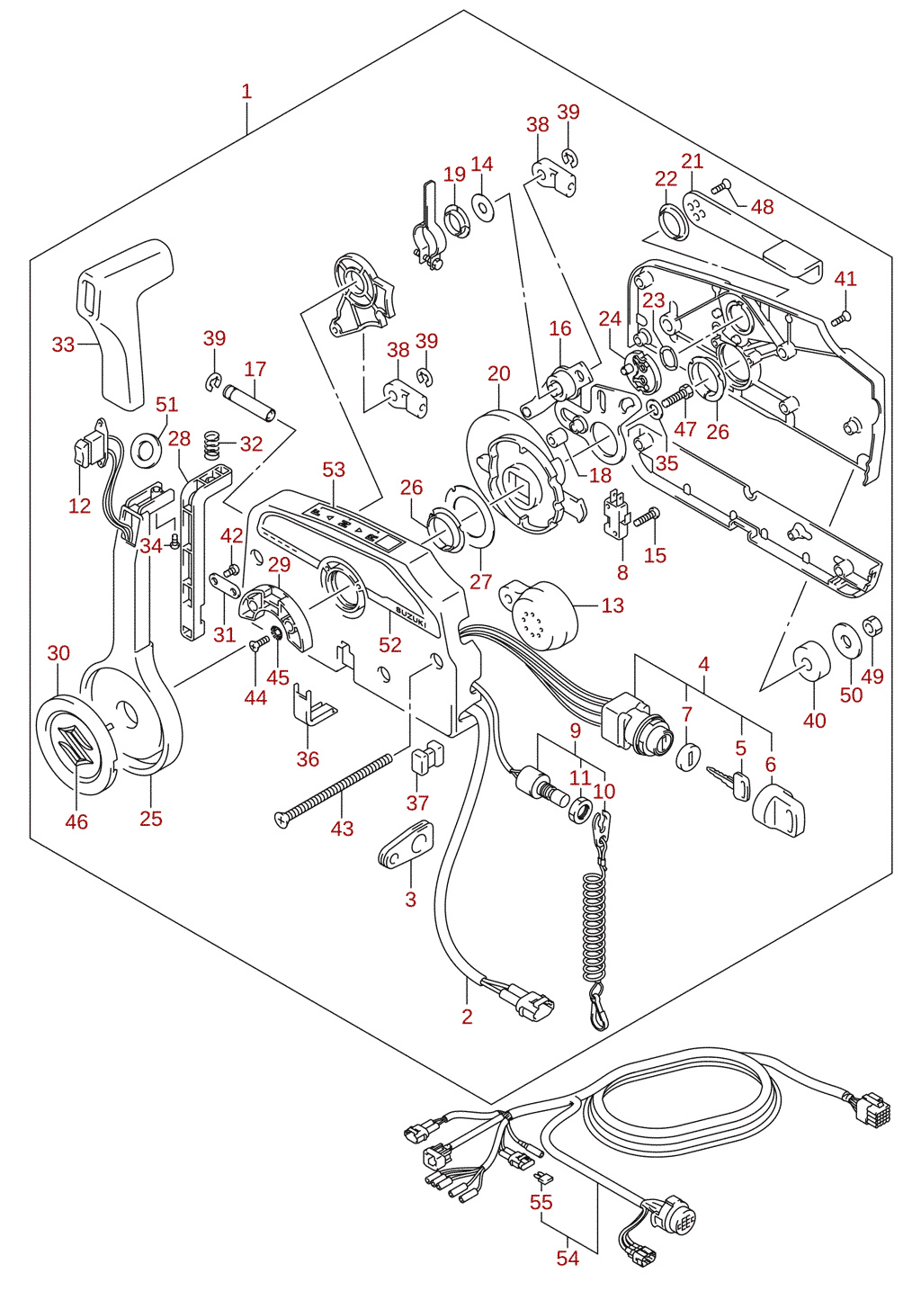 Reglage (DF70A, DF80A, DF90A) (tillval)