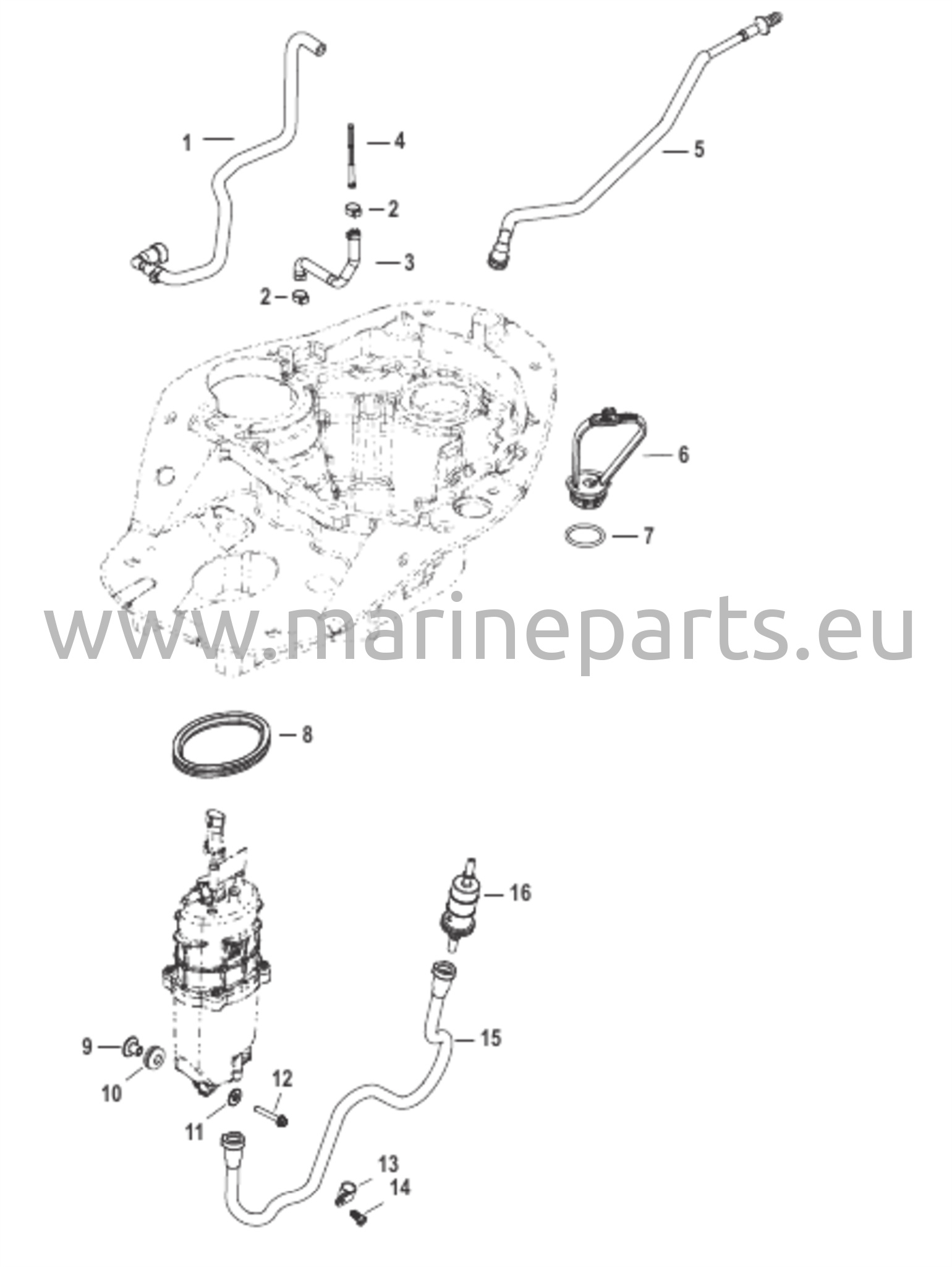 Bränsletillförselsystemets slangar