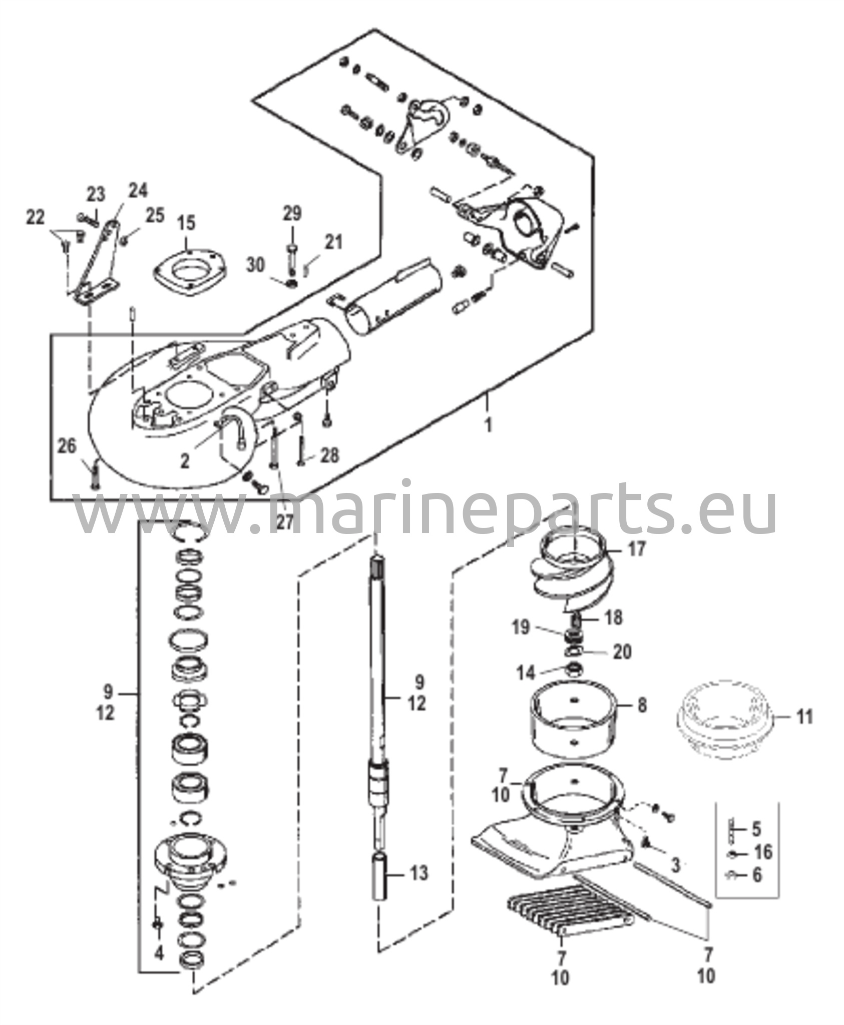 Suuttimipumpun kokoonpano