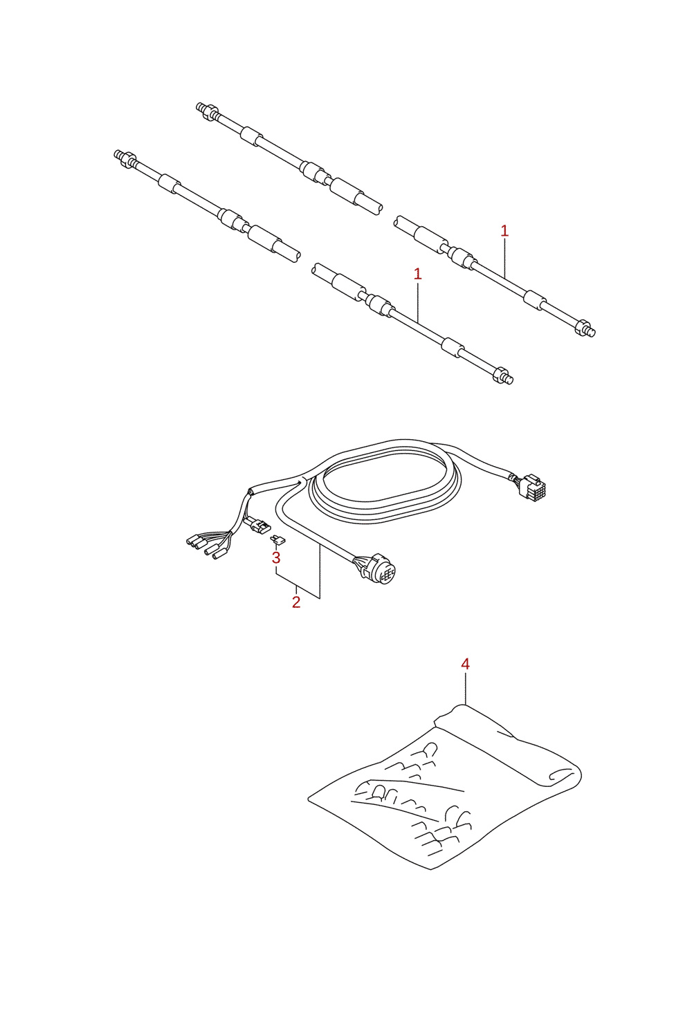 Reglagekabel (DF8A, DF9.9A) (tillval)