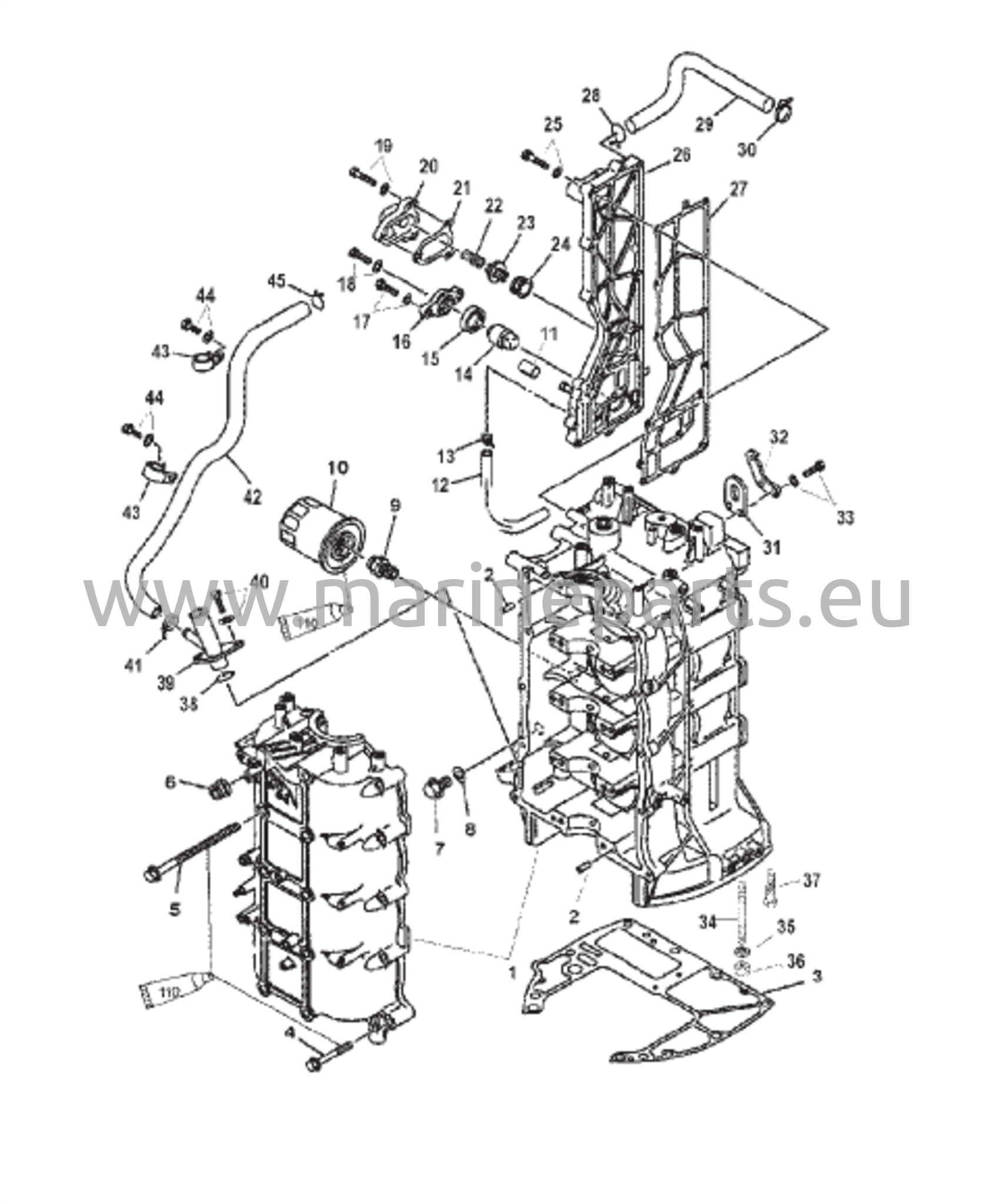 Sylinterilohko ja kampikammio