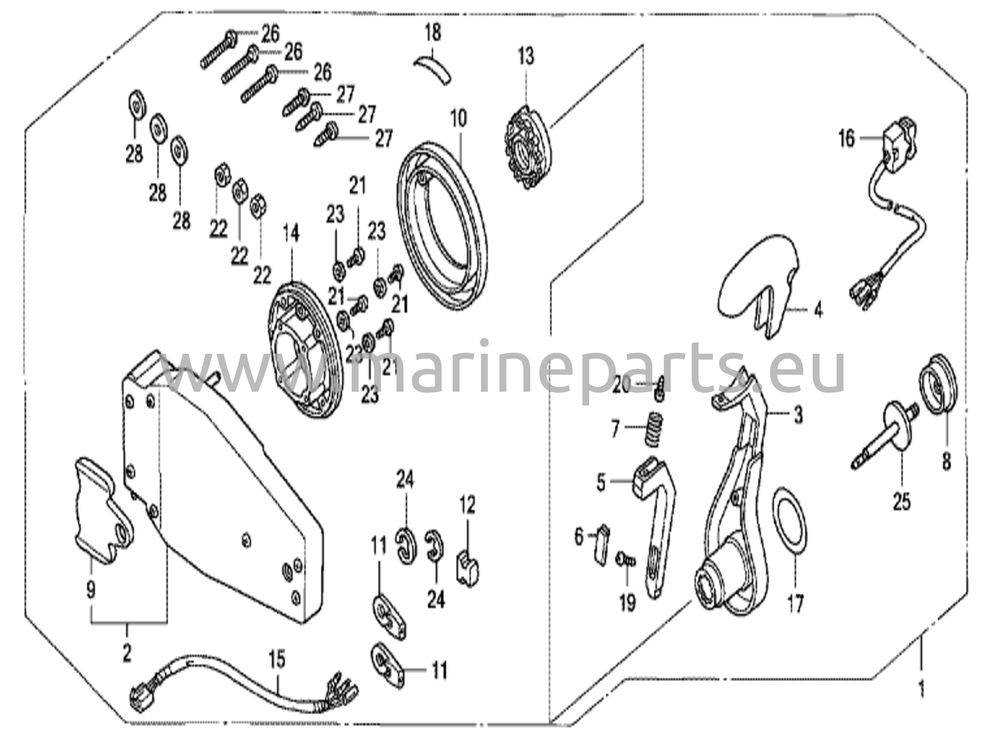 Fjärrkontroll (infälld typ) (vänster)