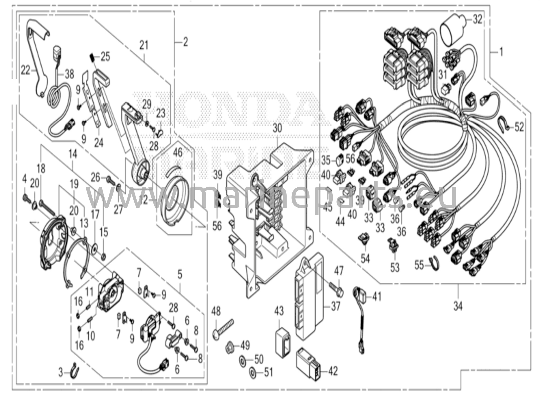 Kaukosäädin (upotettava malli) (pää) (dbw)