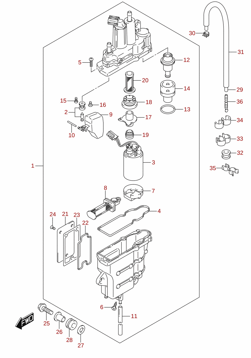 Fuel vapor separator