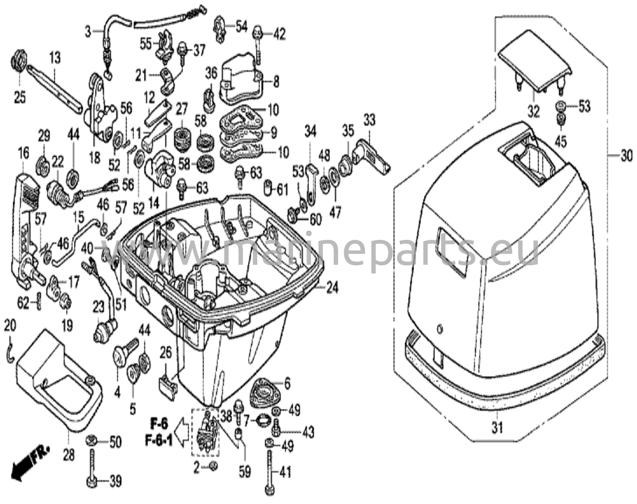 Oljesump & motorlock