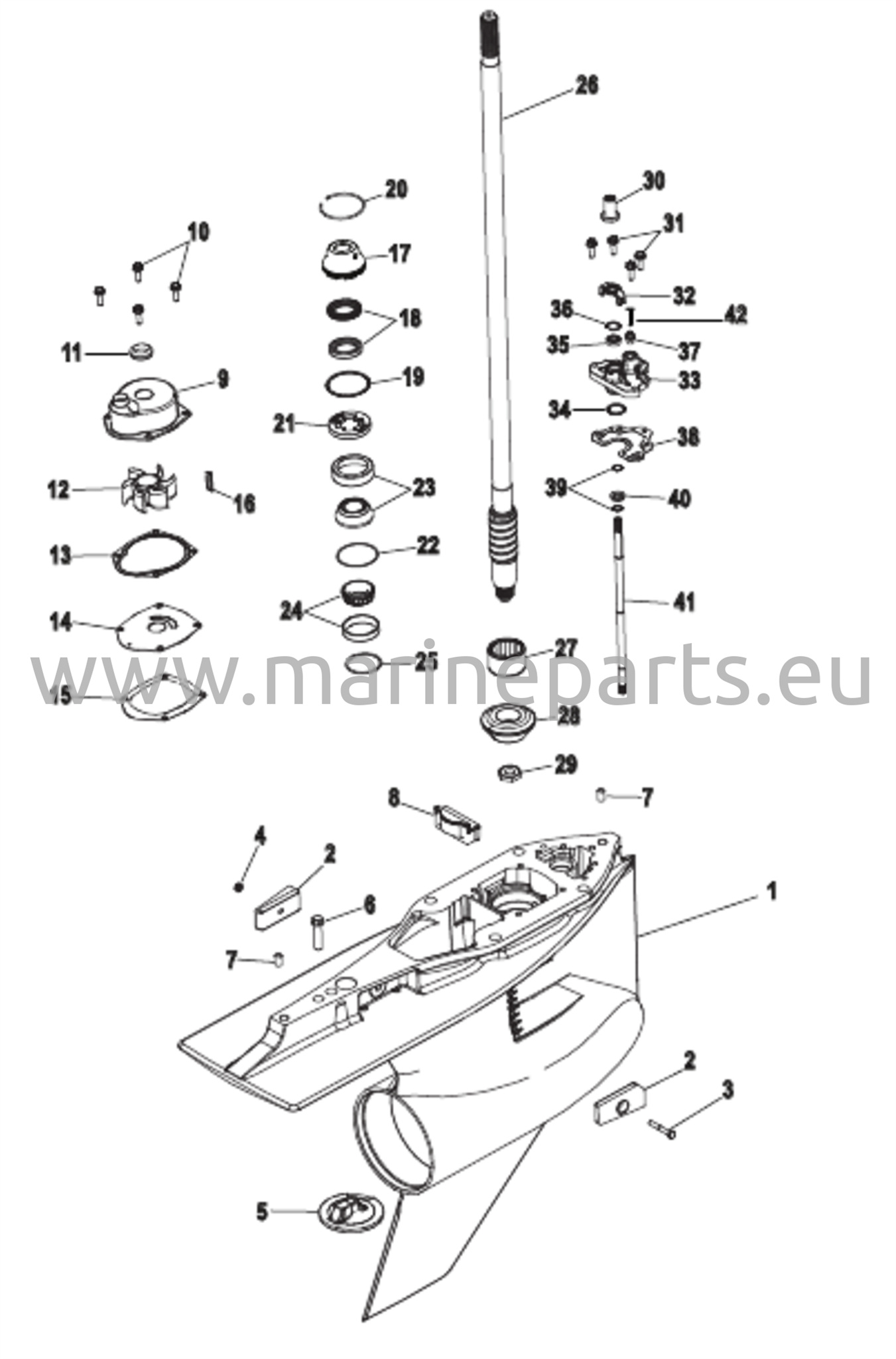 Vaihteiston kotelo, Offshore HD -voimansiirtoakseli