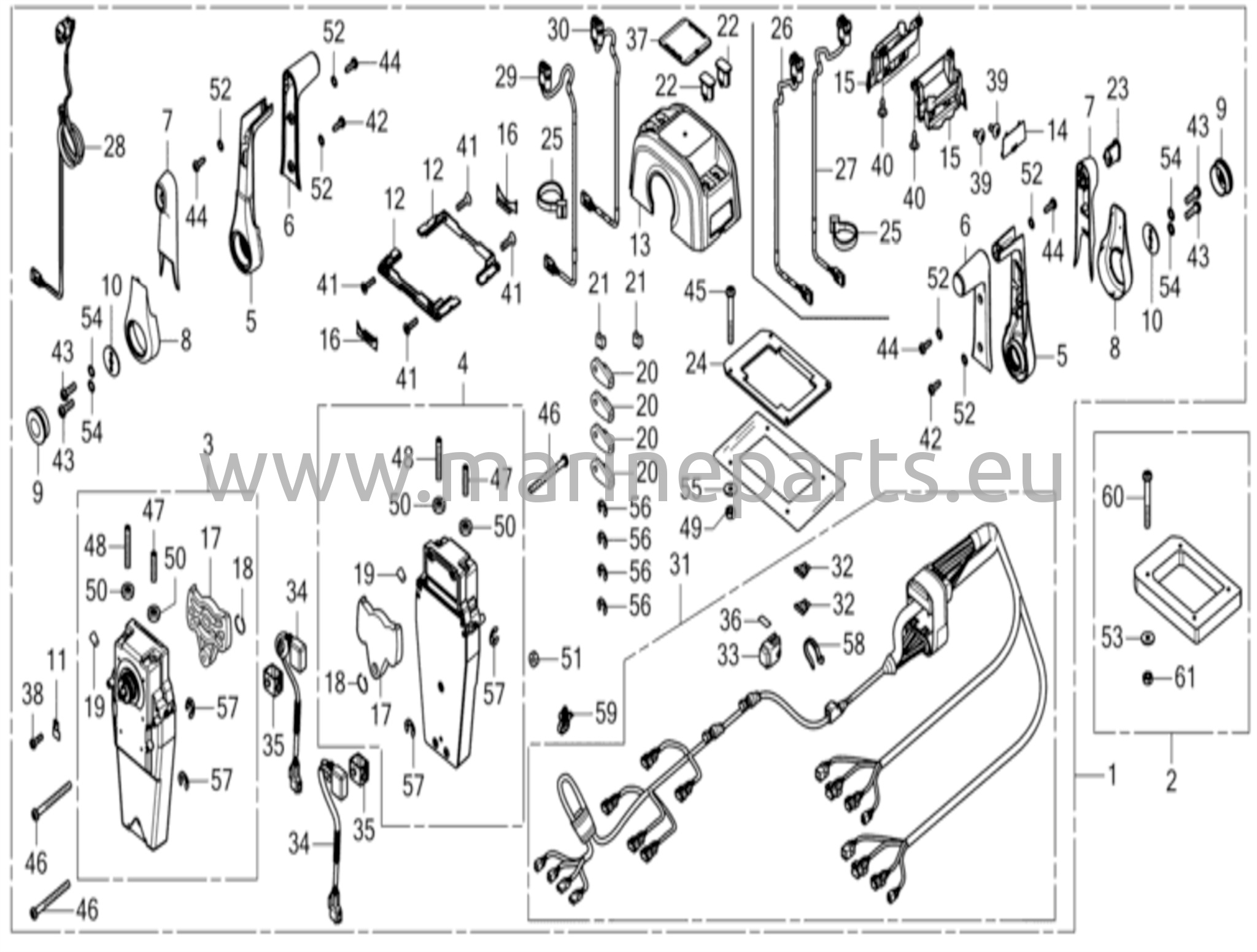Kaukosäätölaatikko (yläkiinnitys, kaksoistyyppi) (NHK MEC)