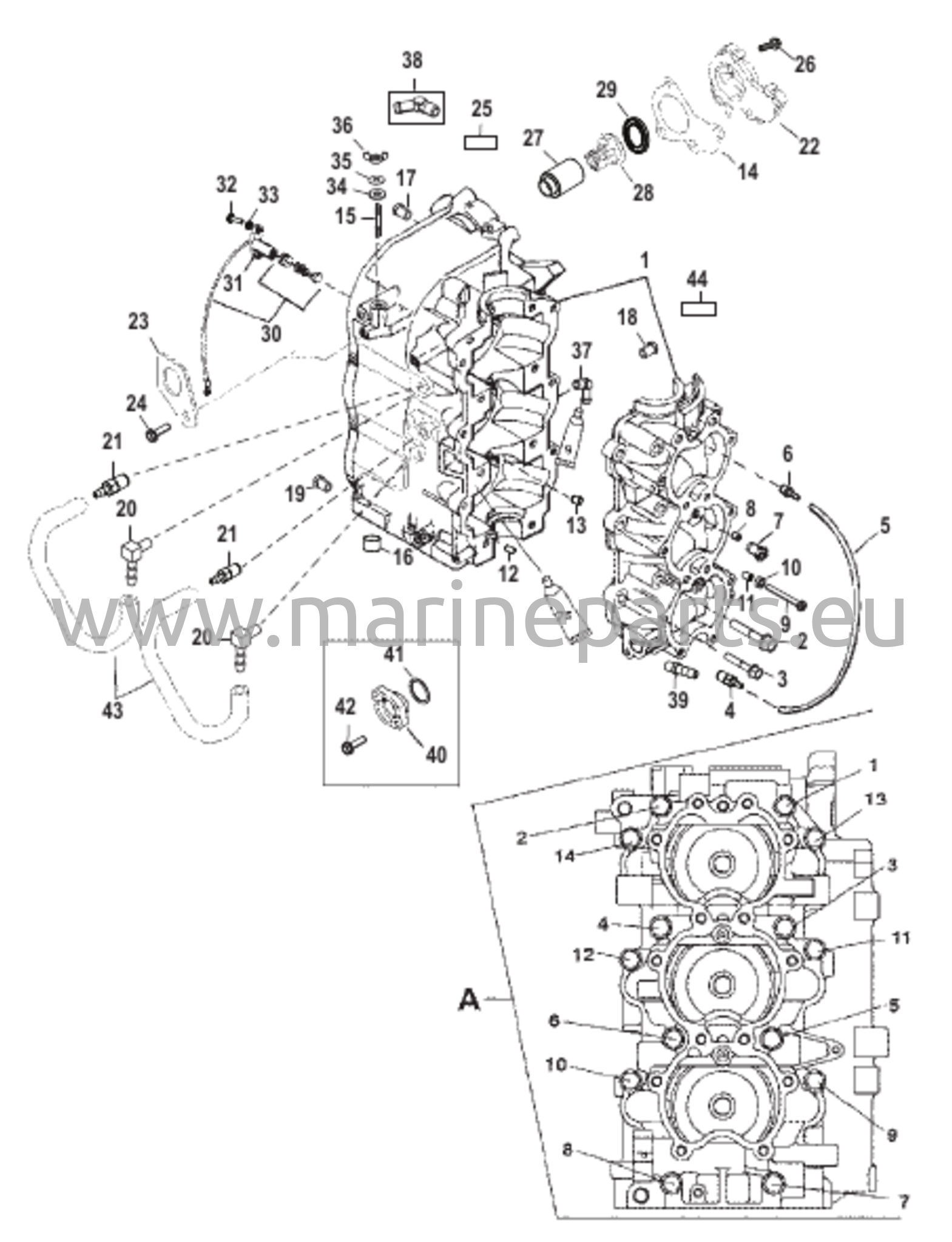 Sylinterilohko ja kampikammio