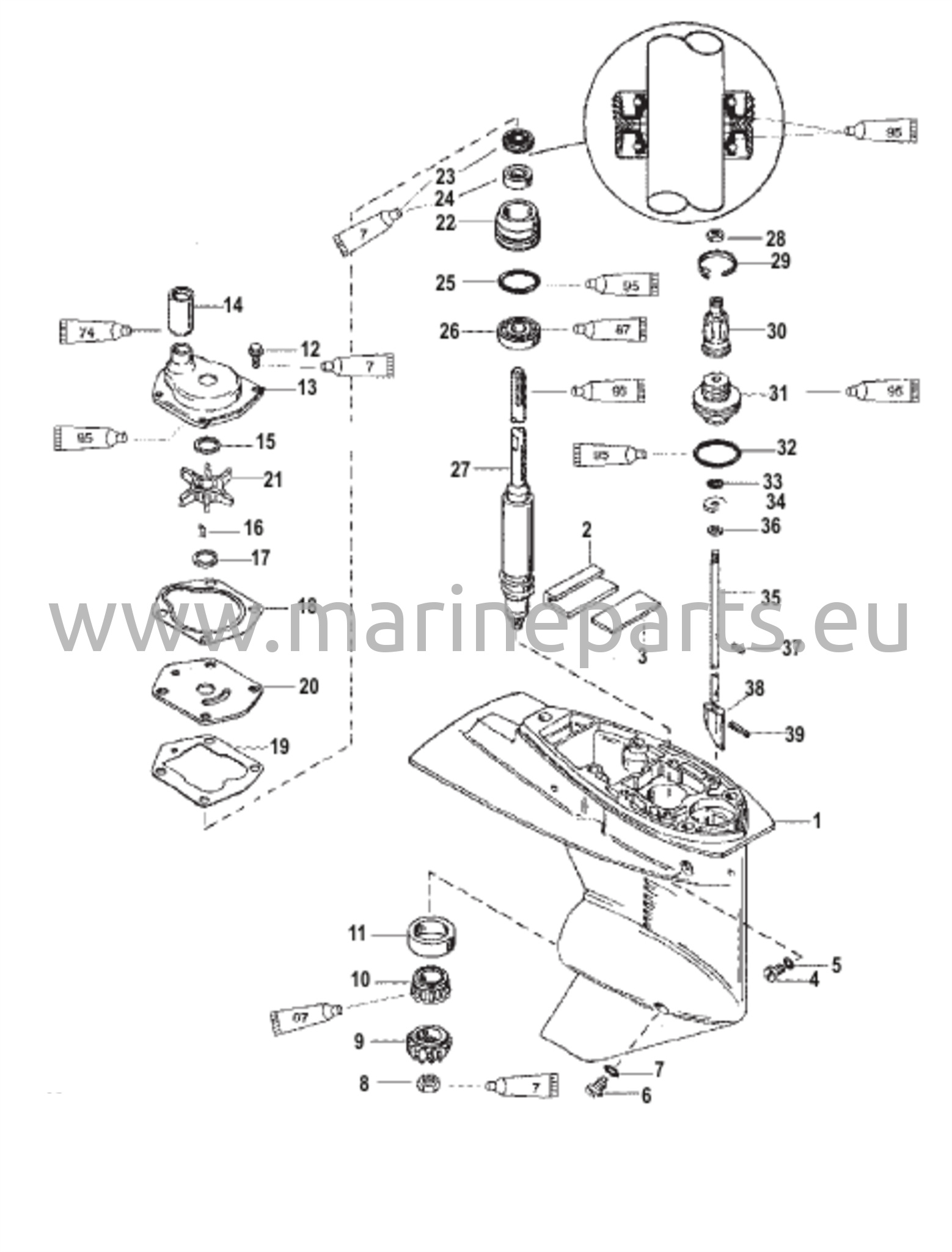 Vaihteisto (Voimansiirtoakseli) (2,00:1 Vaihteisto)
