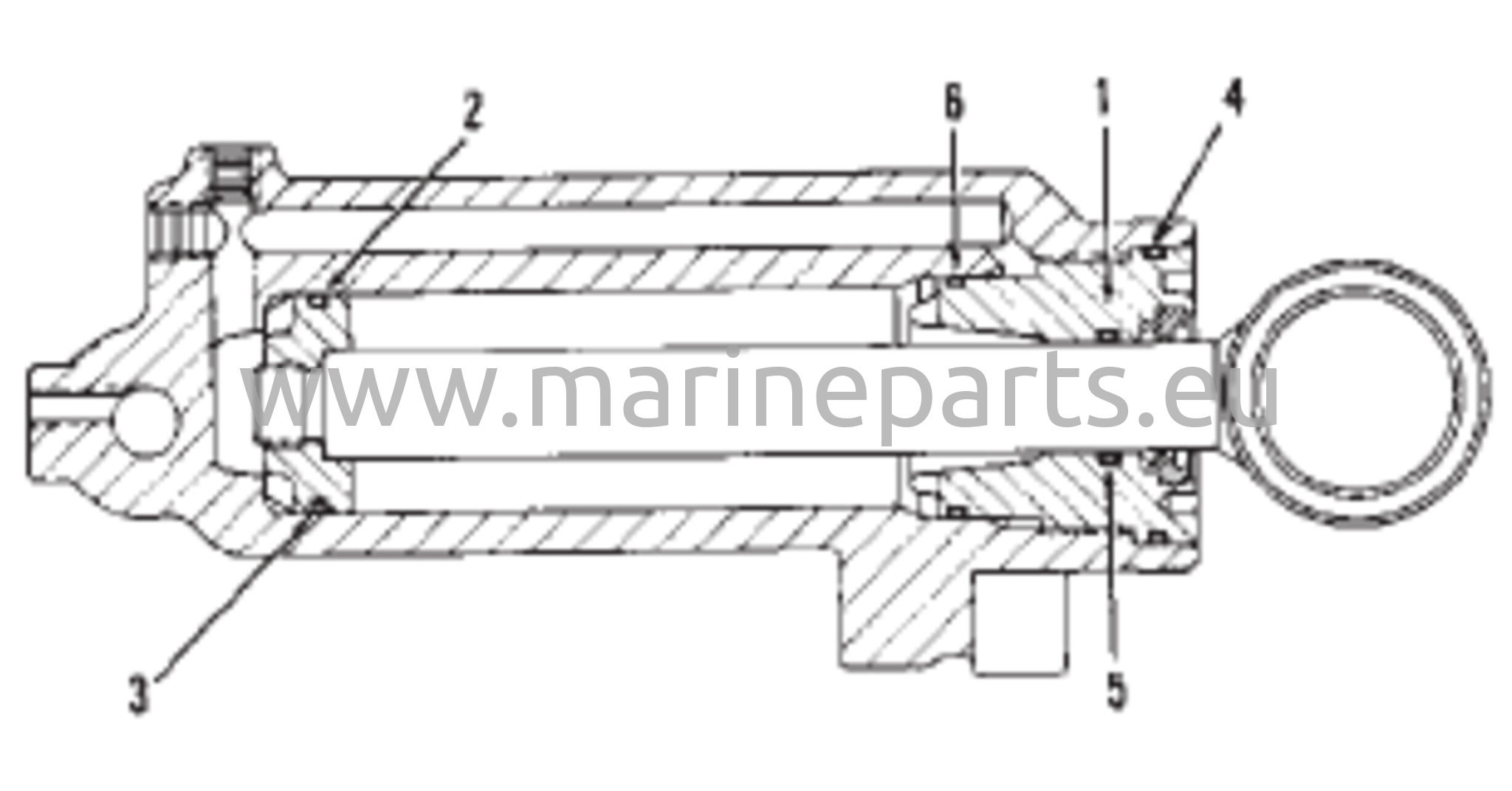Power Trim Cylinder Repair Kits (Electric Handle) 