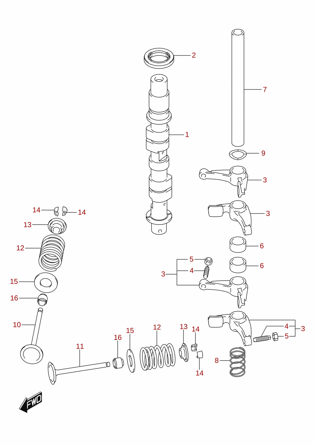 Camshaft (DF8A, DF9.9A)