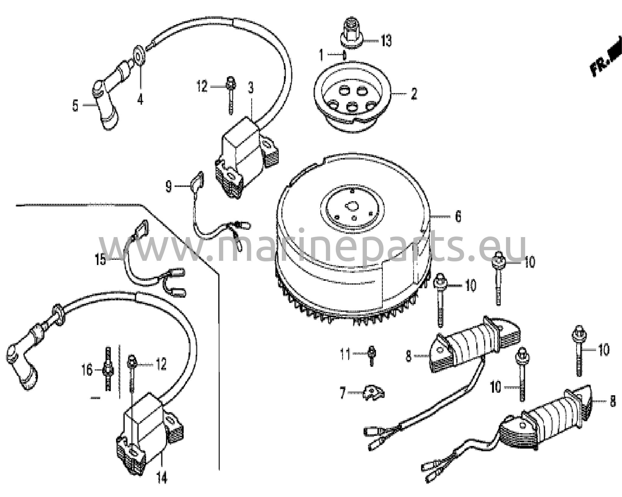 Svänghjul/tändspole