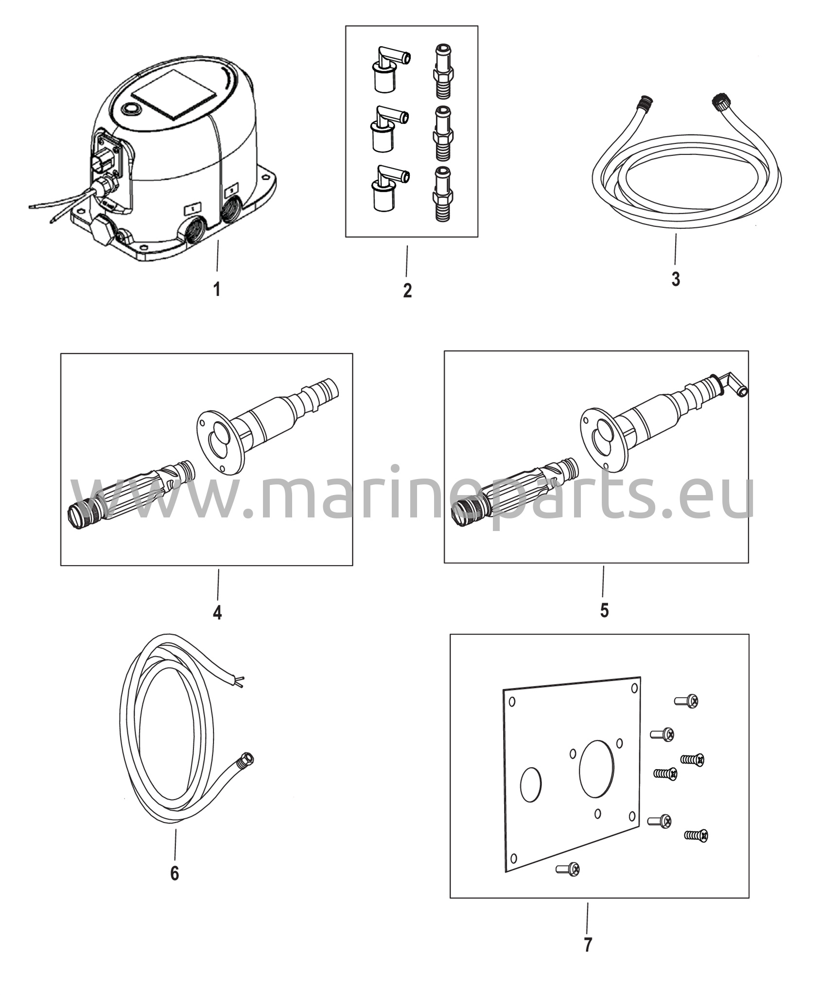 Lisävarusteet Huuhdontasarja