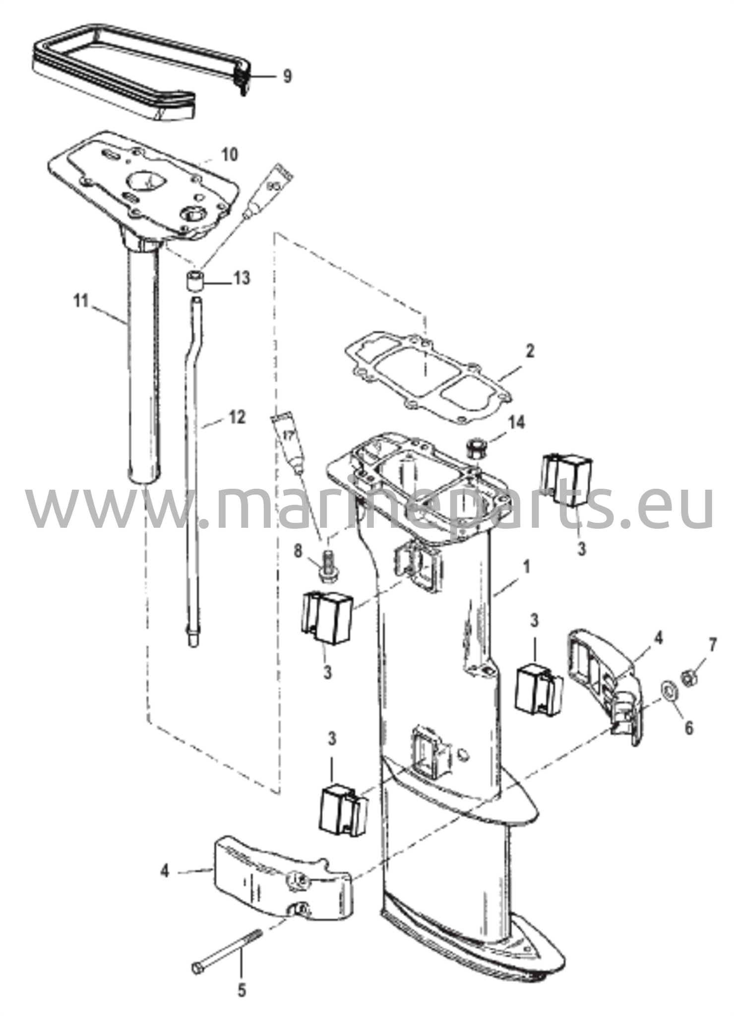 Voimansiirron akselikotelo