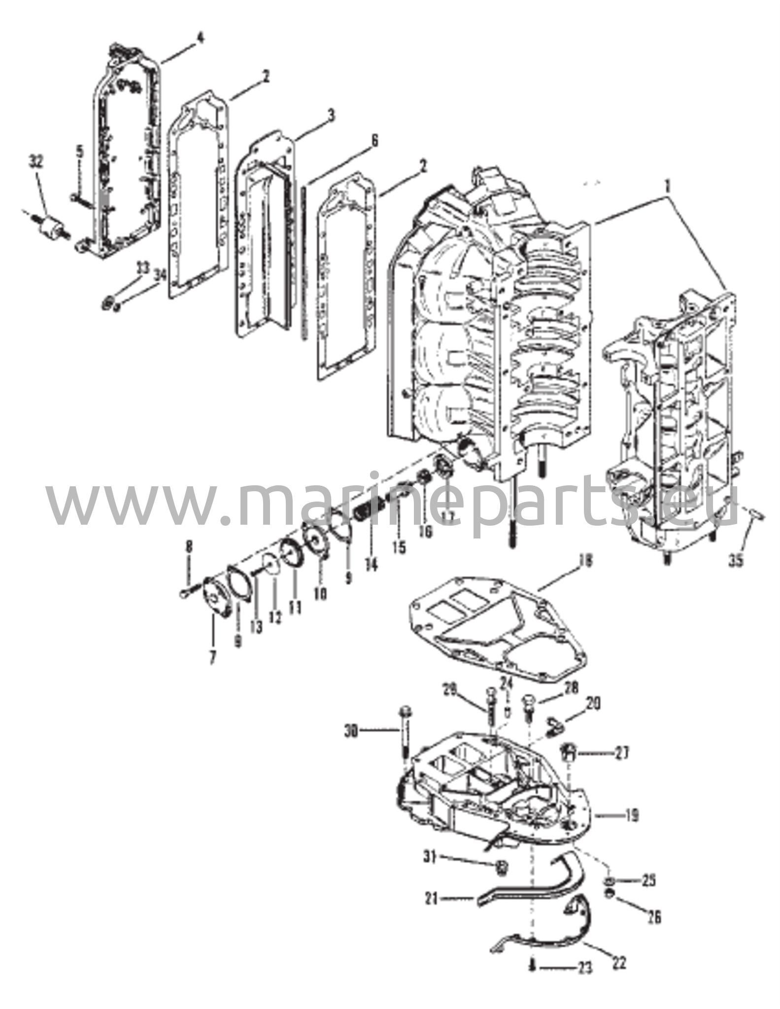 Exhaust Manifold and Exhaust Plate 