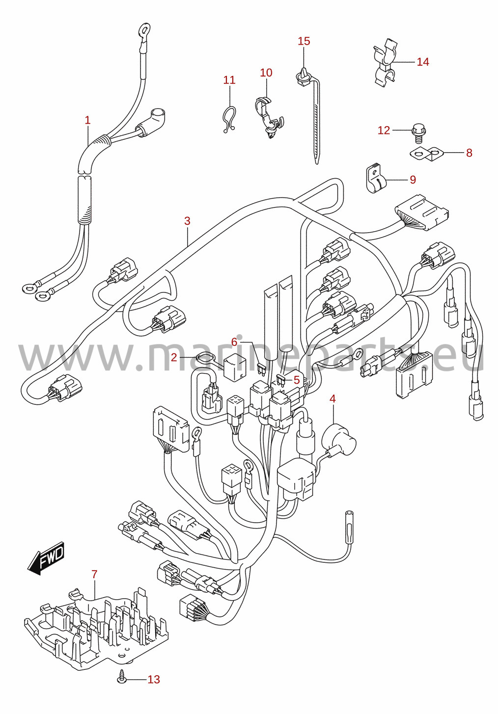 Mazo de cables (DF25AT, DF30AT)