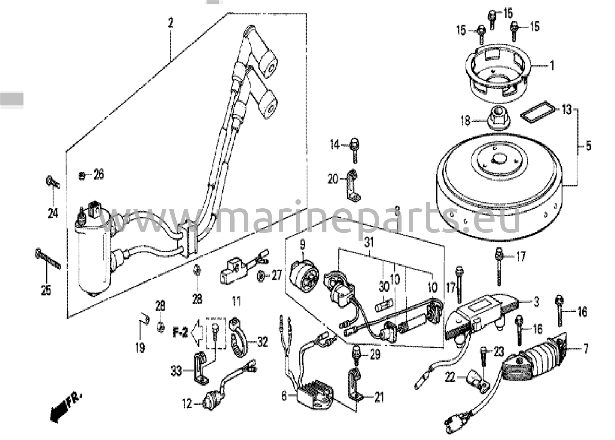 Svänghjul/tändspole