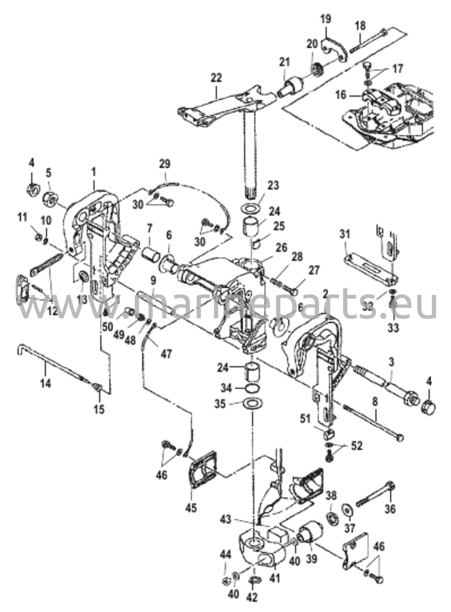 Transom and Swivel Brackets (Manual) 