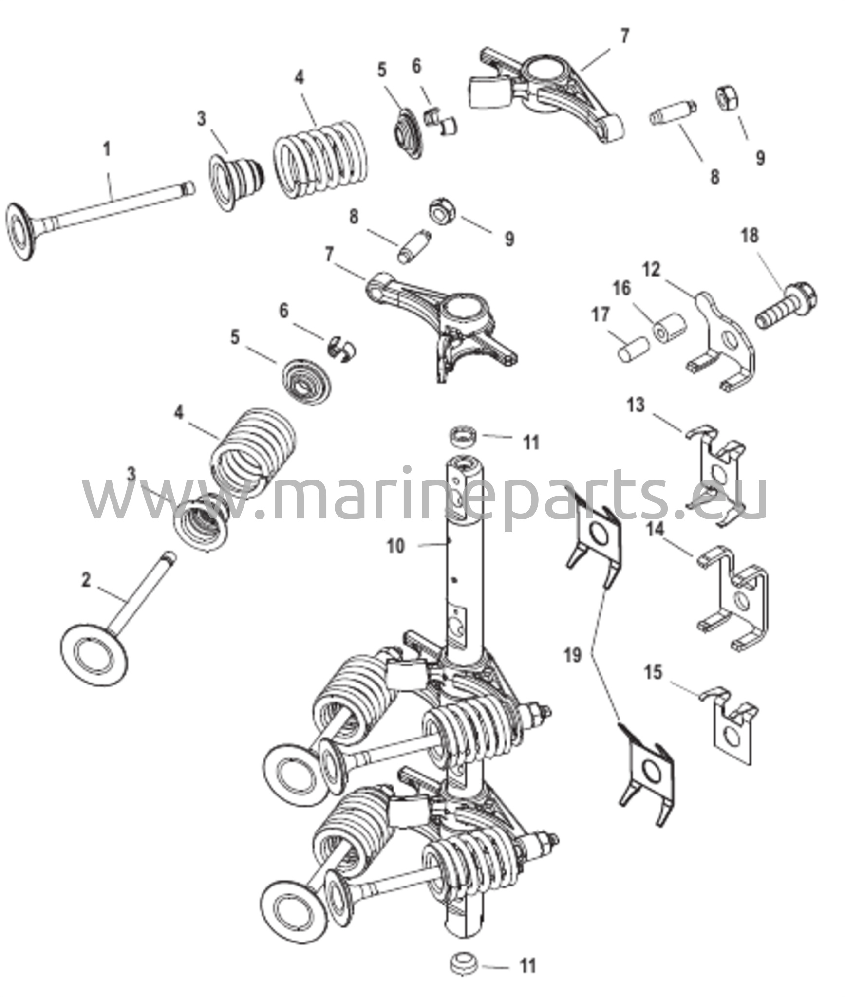 Insugs-/avgasventiler