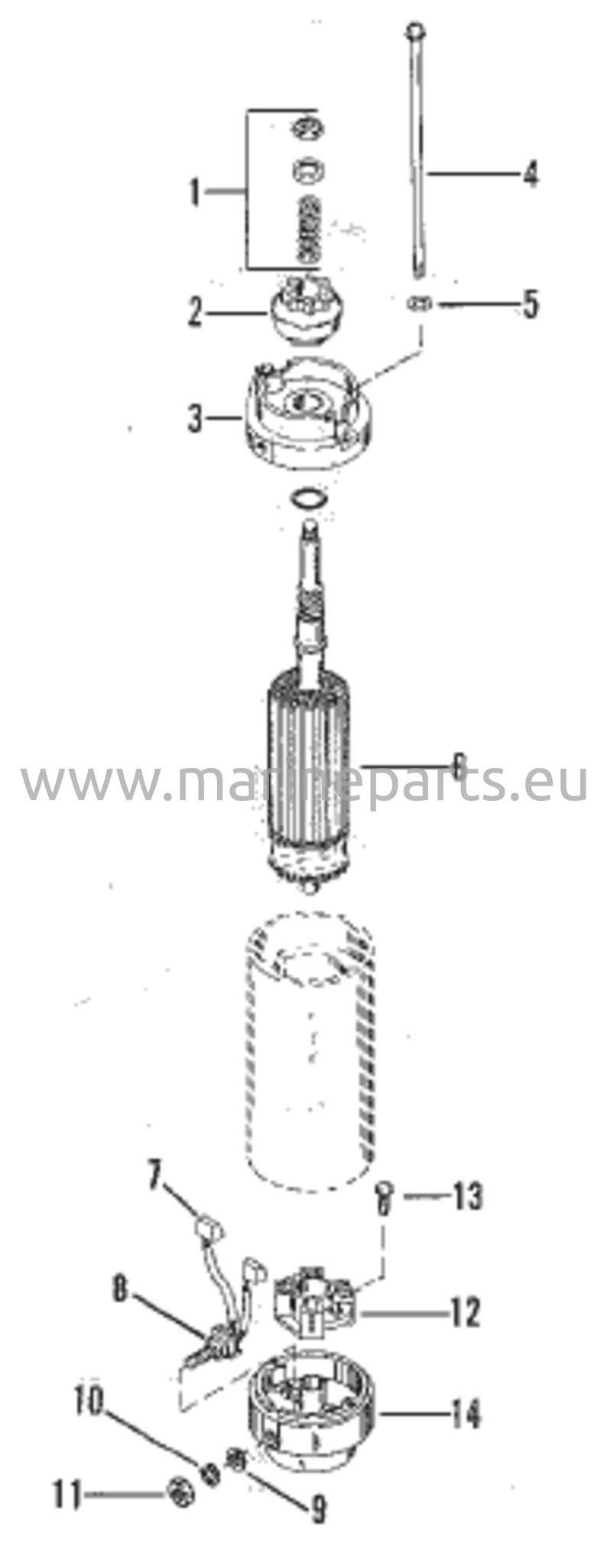 Käynnistinmoottorin kokoonpano (Bosch)